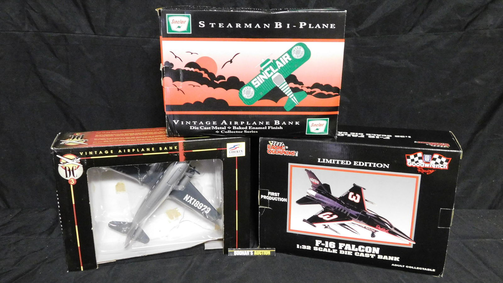 Lot of 3 Die-Cast Airplane Banks (1 of 3)