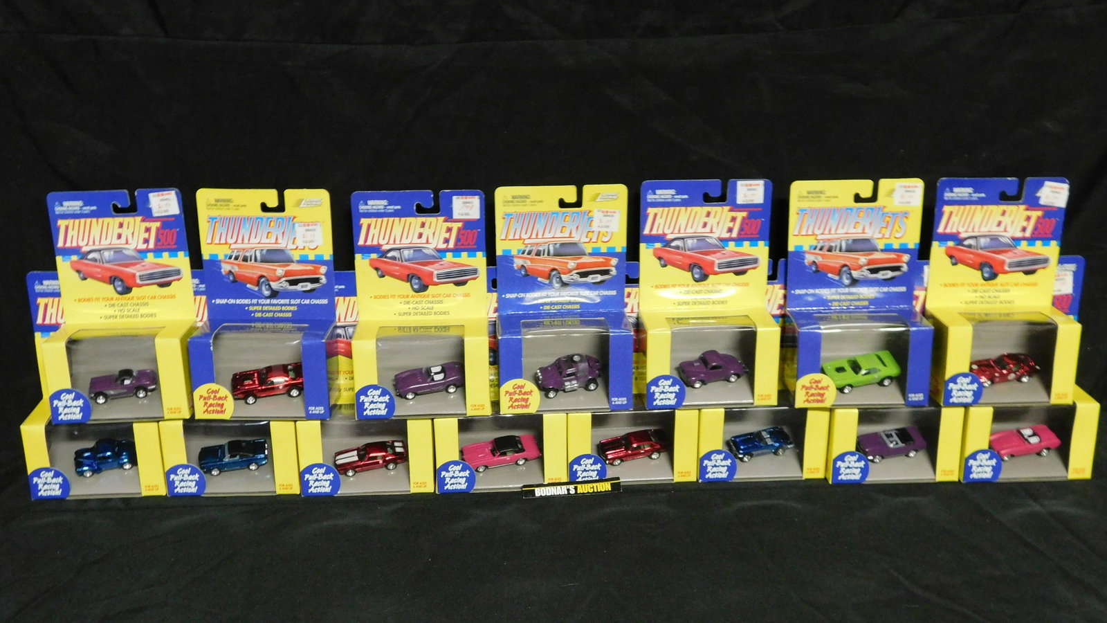 Lot of 15 Johnny Lightning ThunderJet 500 Cars: Lot of Johnny Lightning ThunderJet 500 Slot Cars in Packages. 15 Pieces. We are offering contact-less pick ups at our South Brunswick location by APPOINTMENT ONLY on the Friday, Saturday, Monday and T