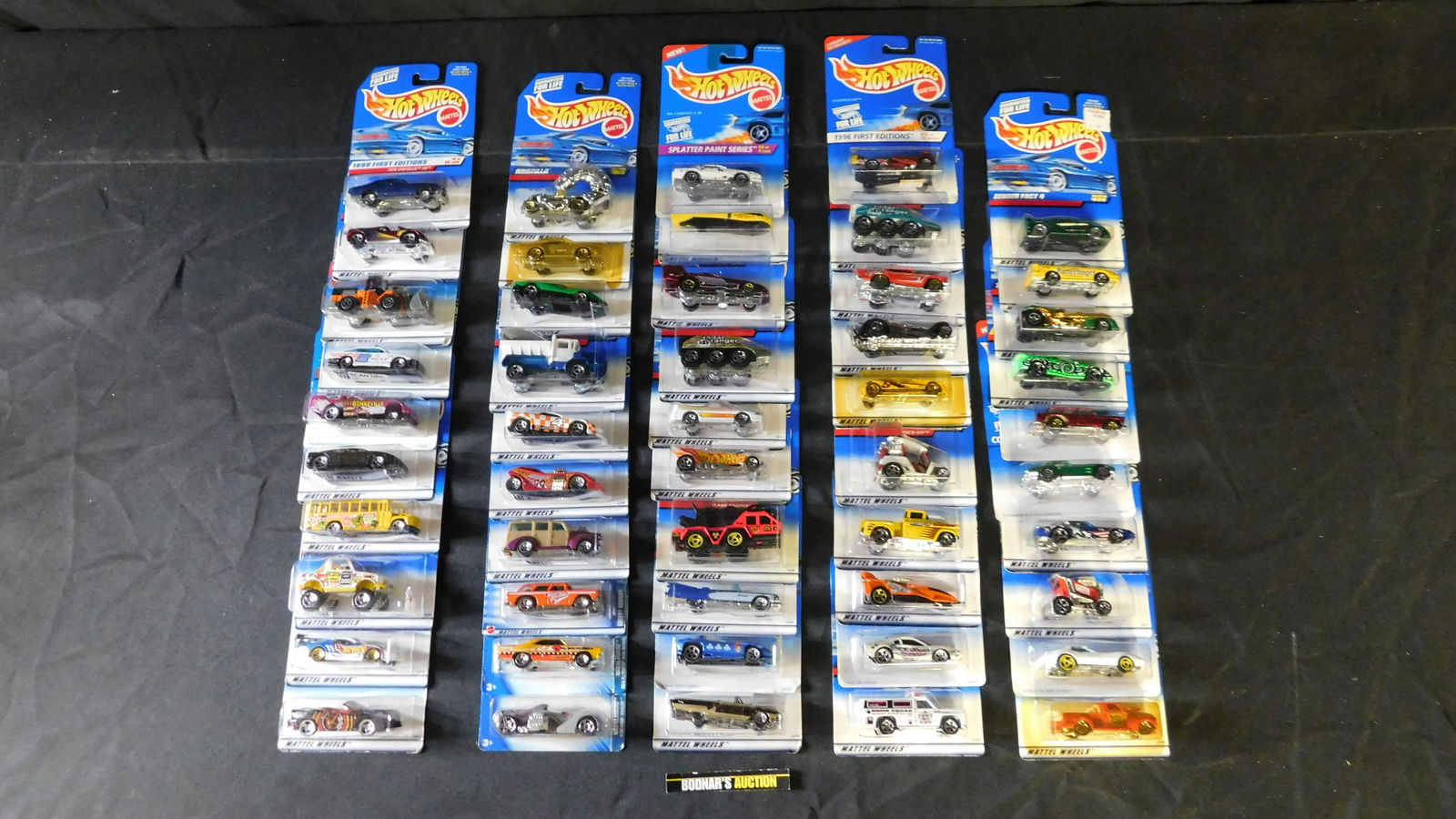 Lot of 50 Hot Wheels -Carded: Lot of 50 Mixed Hot Wheels on Cards. We are offering contact-less pick ups at our South Brunswick location by APPOINTMENT ONLY on the Friday, Saturday, Monday and Tuesday immediately following the sal