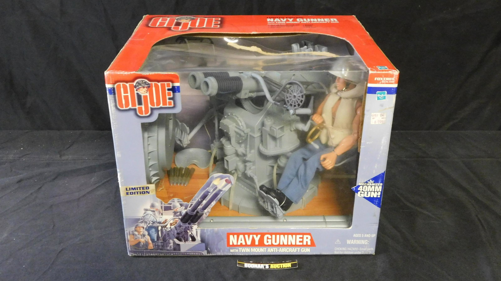 GI Joe Navy Gunner: GI Joe Navy Gunner with Twin Mount Anti-Aircraft Gun. We are offering contact-less pick ups at our South Brunswick location by APPOINTMENT ONLY on the Friday, Saturday, Monday and Tuesday immediately 