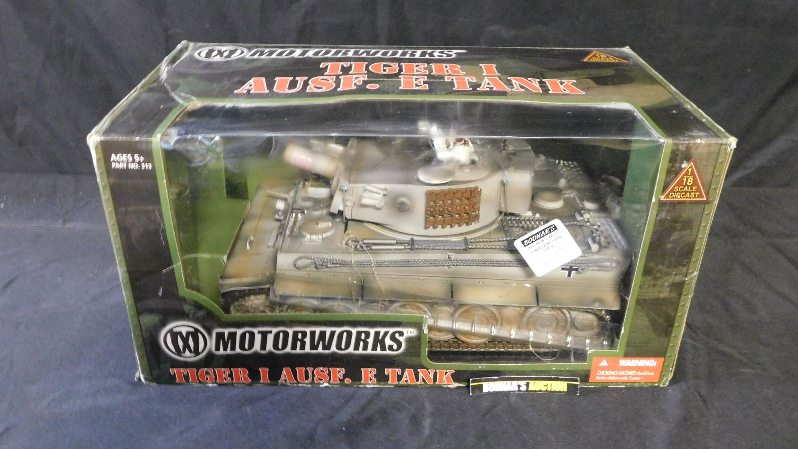 Motorworks Tiger I Ausf. E Tank: Motorworks Tiger I Ausf. E Tank. 1:18 Scale. We are offering contact-less pick ups at our South Brunswick location by APPOINTMENT ONLY on the Friday, Saturday, Monday and Tuesday immediately following