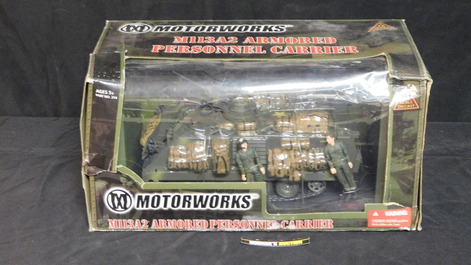 Motorworks M113A2 Armored Personnel Carrier: Motorworks M113A2 Armored Personnel Carrier. 1:18 Scale. We are offering contact-less pick ups at our South Brunswick location by APPOINTMENT ONLY on the Friday, Saturday, Monday and Tuesday immediate