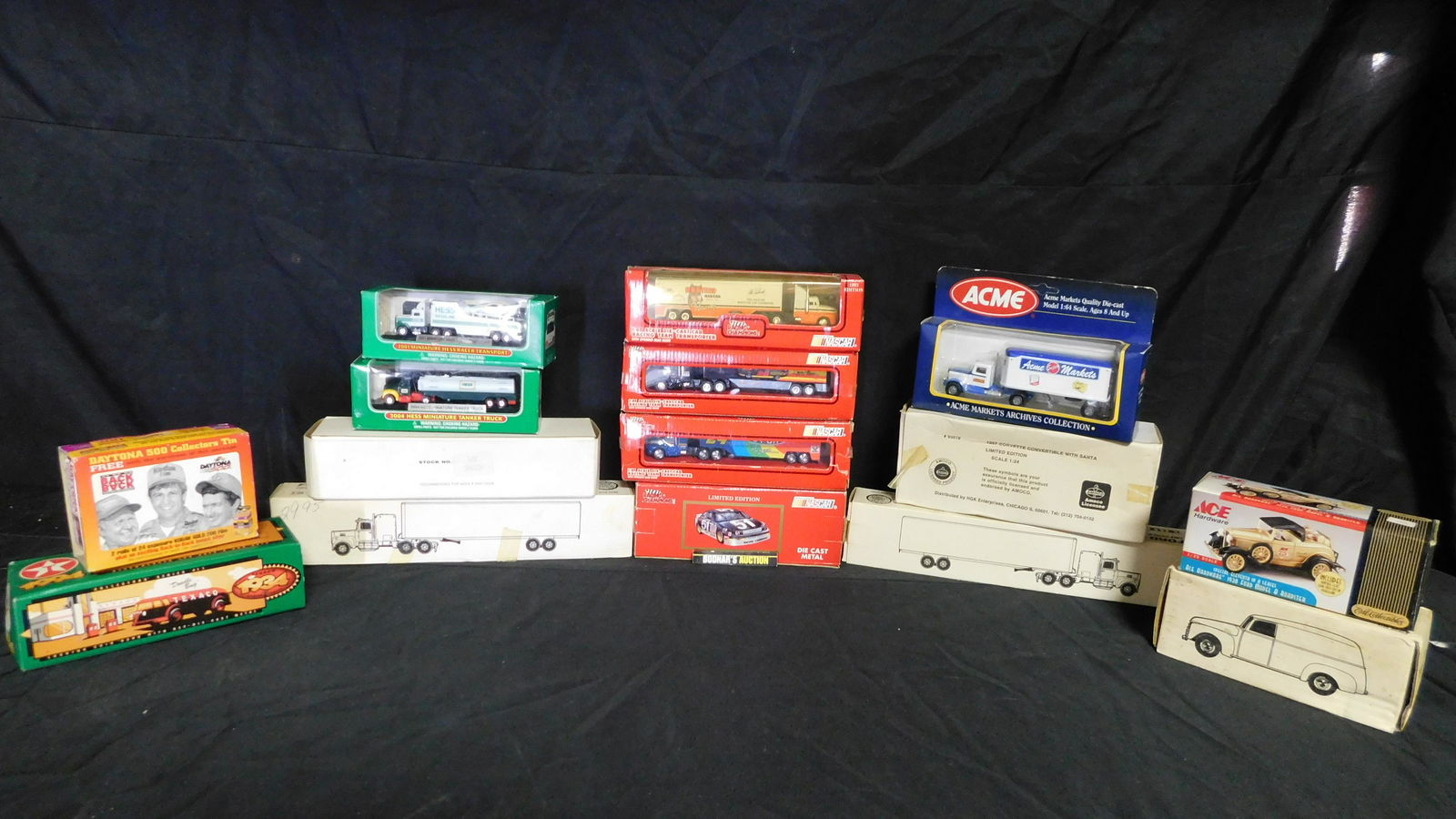 Lot of 13 Die-Cast Vehicle Banks plus 2 Mini Hess (1 of 3)