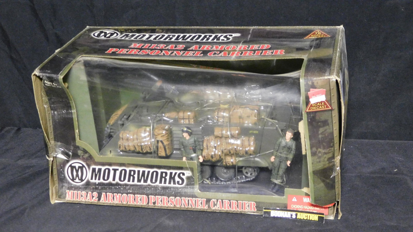 Motorworks M113A2 Armored Personnel Carrier: Motorworks M113A2 Armored Personnel Carrier. 1:18 Scale. We are offering contact-less pick ups at our South Brunswick location by APPOINTMENT ONLY on the Friday, Saturday, Monday and Tuesday immediate