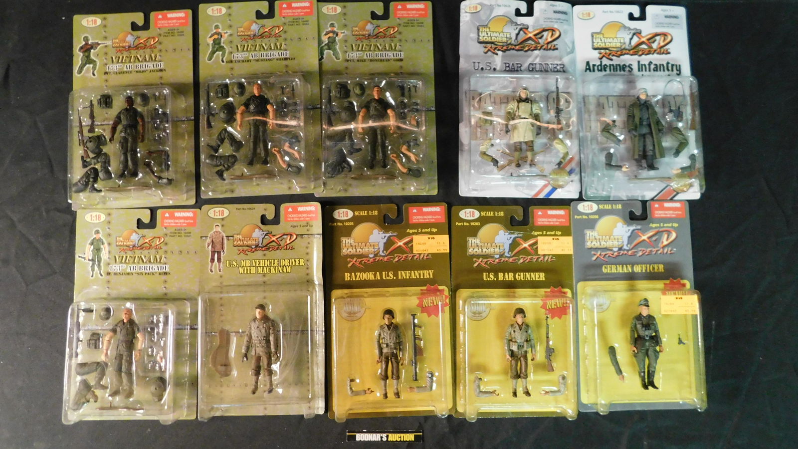 Lot of 10 Ultimate Soldier 1:18 Scale Figures (1 of 4)