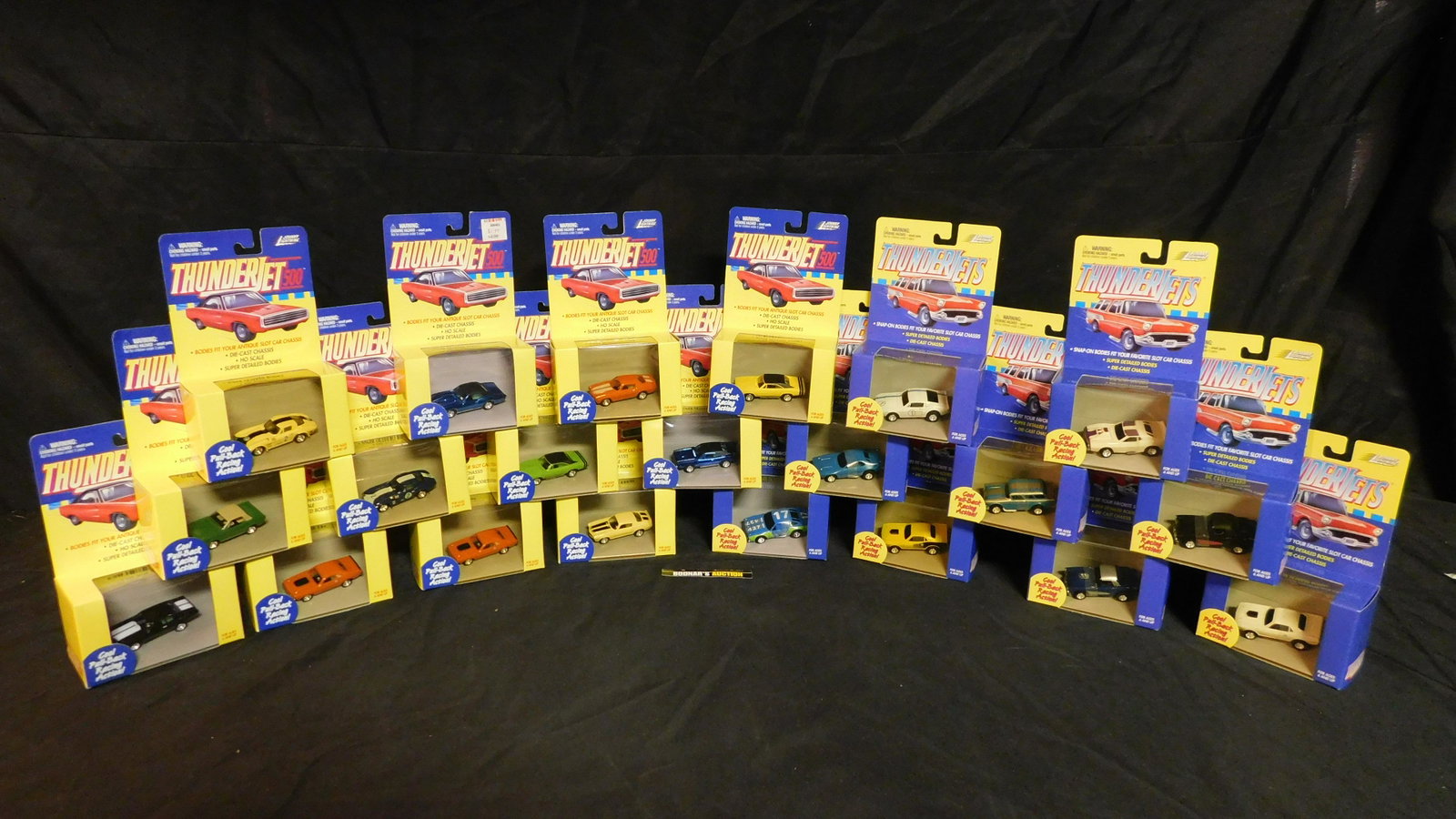 Lot of Johnny Lightning ThunderJet 500 Slot Cars - 21: Lot of 21 Johnny Lightning ThunderJet 500 Slot Cars. We are offering contact-less pick ups at our South Brunswick location by APPOINTMENT ONLY on the Friday, Saturday, Monday and Tuesday immediately f