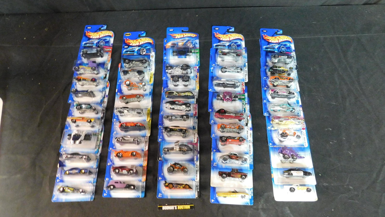 Lot of 50 Hot Wheels - Carded: Lot of 50 Mixed Hot Wheels on Cards. We are offering contact-less pick ups at our South Brunswick location by APPOINTMENT ONLY on the Friday, Saturday, Monday and Tuesday immediately following the sal
