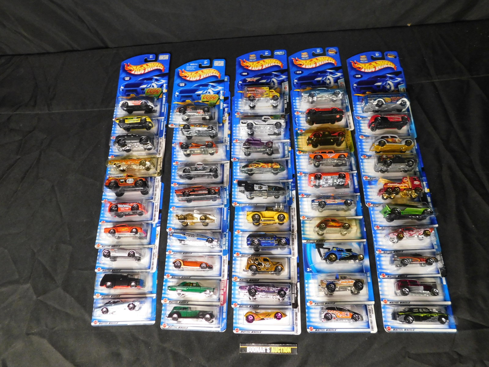 Lot of 50 Hot Wheels - Carded: Lot of 50 Mixed Hot Wheels on Cards. We are offering contact-less pick ups at our South Brunswick location by APPOINTMENT ONLY on the Friday, Saturday, Monday and Tuesday immediately following the sal