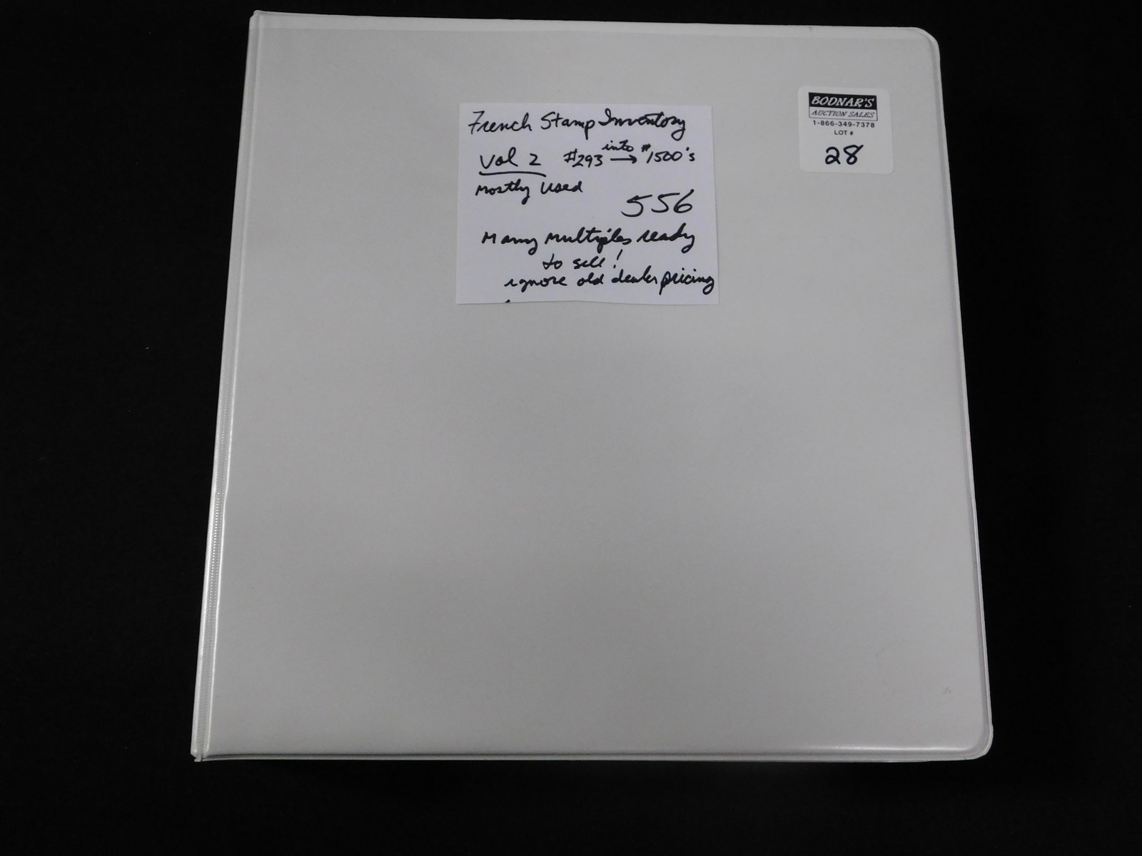 Group of French Stamps: Group of French stamps #293 - #1500's, mostly used. This sale will be broadcast live on sale day with an auctioneer and caller calling full descriptions of each lot being sold, as well as video feed o