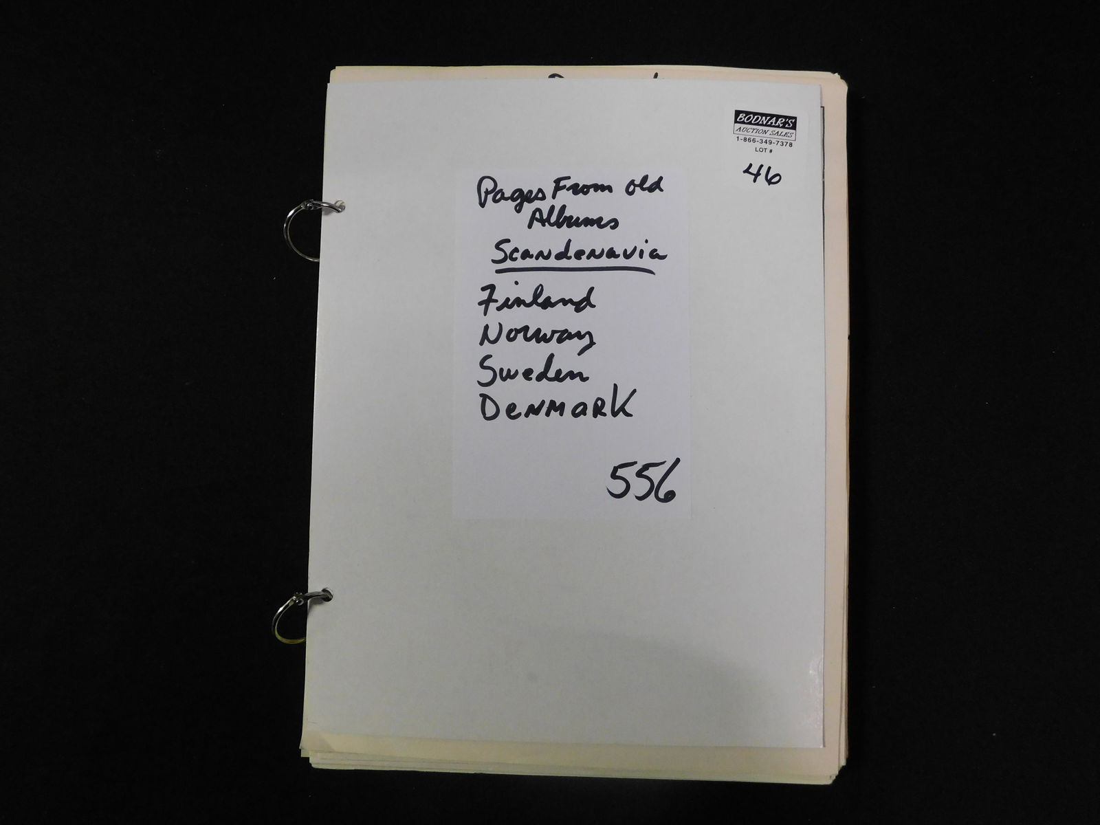 Stamp Pages from Albums - Foreign: Group of stamp pages from old albums including Scandinavia, Finland, Norway, Sweden and Denmark. This sale will be broadcast live on sale day with an auctioneer and caller calling full descriptions of