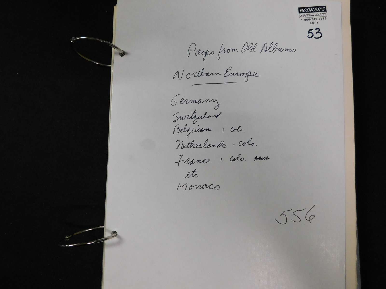 Pages from Albums - Northern Europe: Group of Pages from old albums - Northern Europe - Germany, Switzerland, Belgium & Colonies, Netherlands & Colonies, France & Colonies, Monaco and more. This sale will be broadcast live on sale day wi
