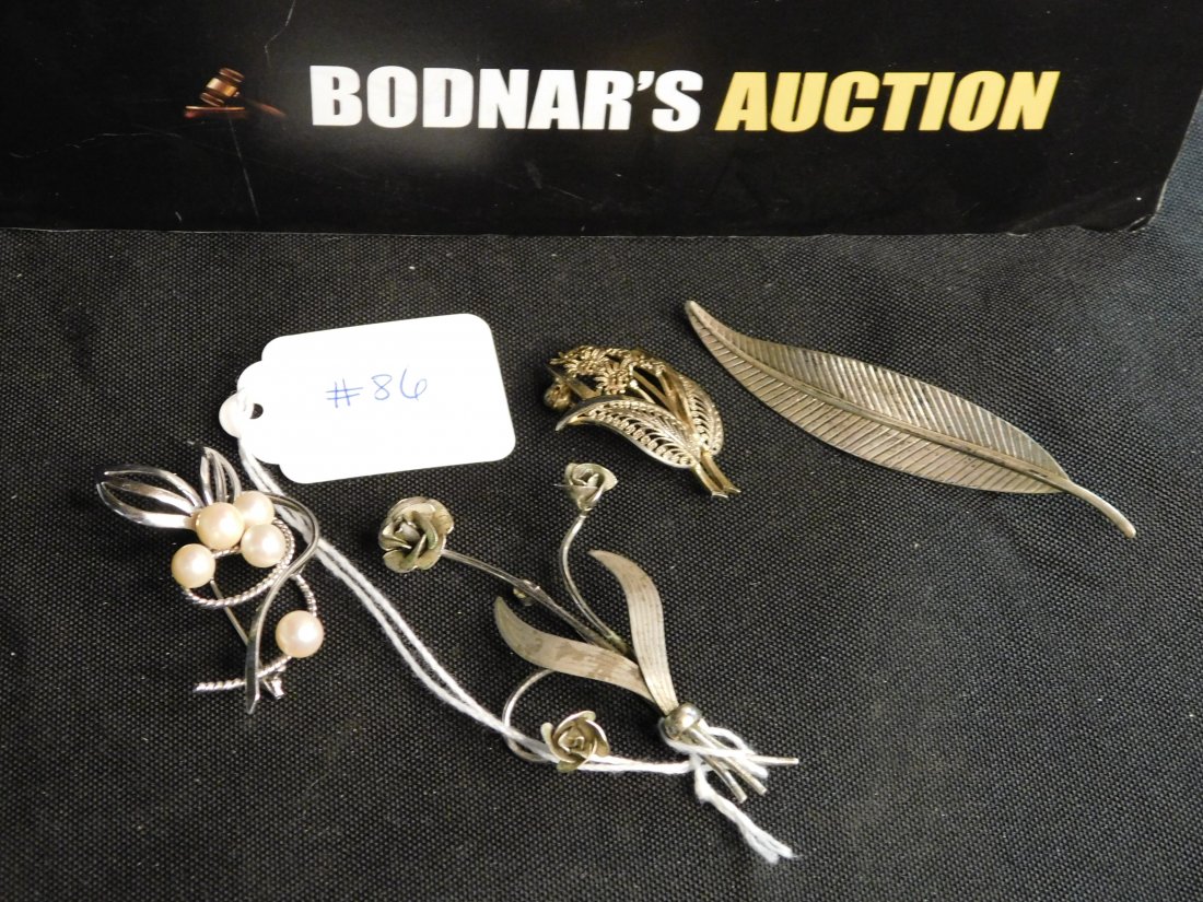 Lot of Sterling Pins (1 of 5)