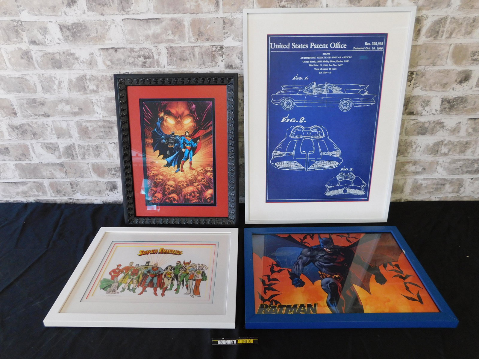 Lot of 4 Framed Batman and DC Prints (1 of 6)