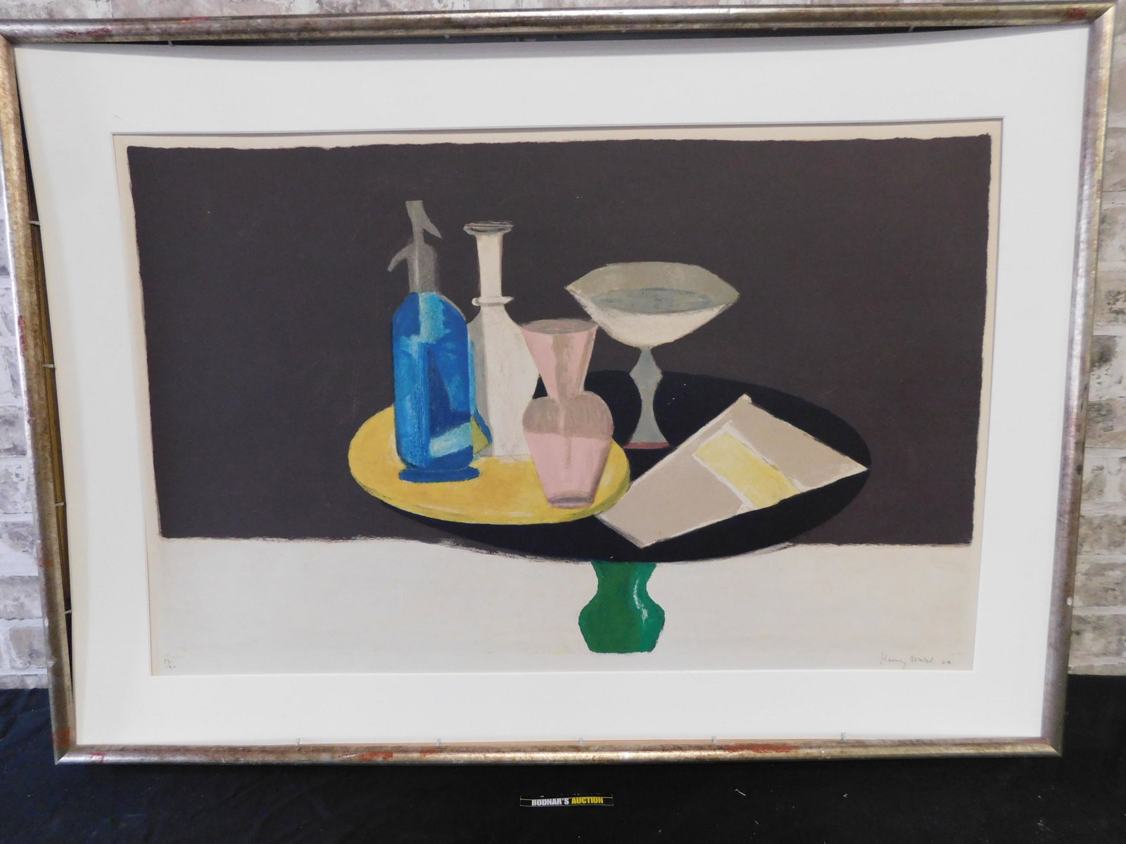 Framed Henry Wabel Lithograph 1962 (1 of 3)