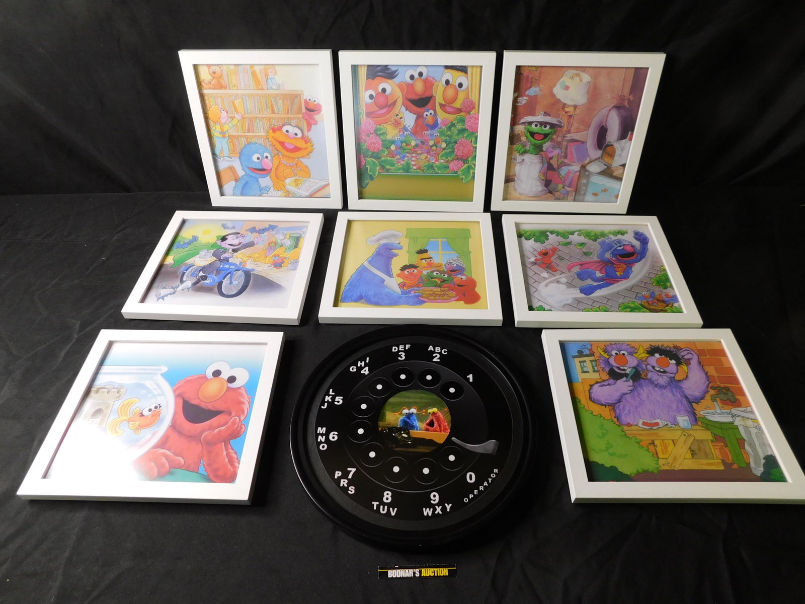 Lot of 9 Sesame Street Framed Prints (1 of 4)