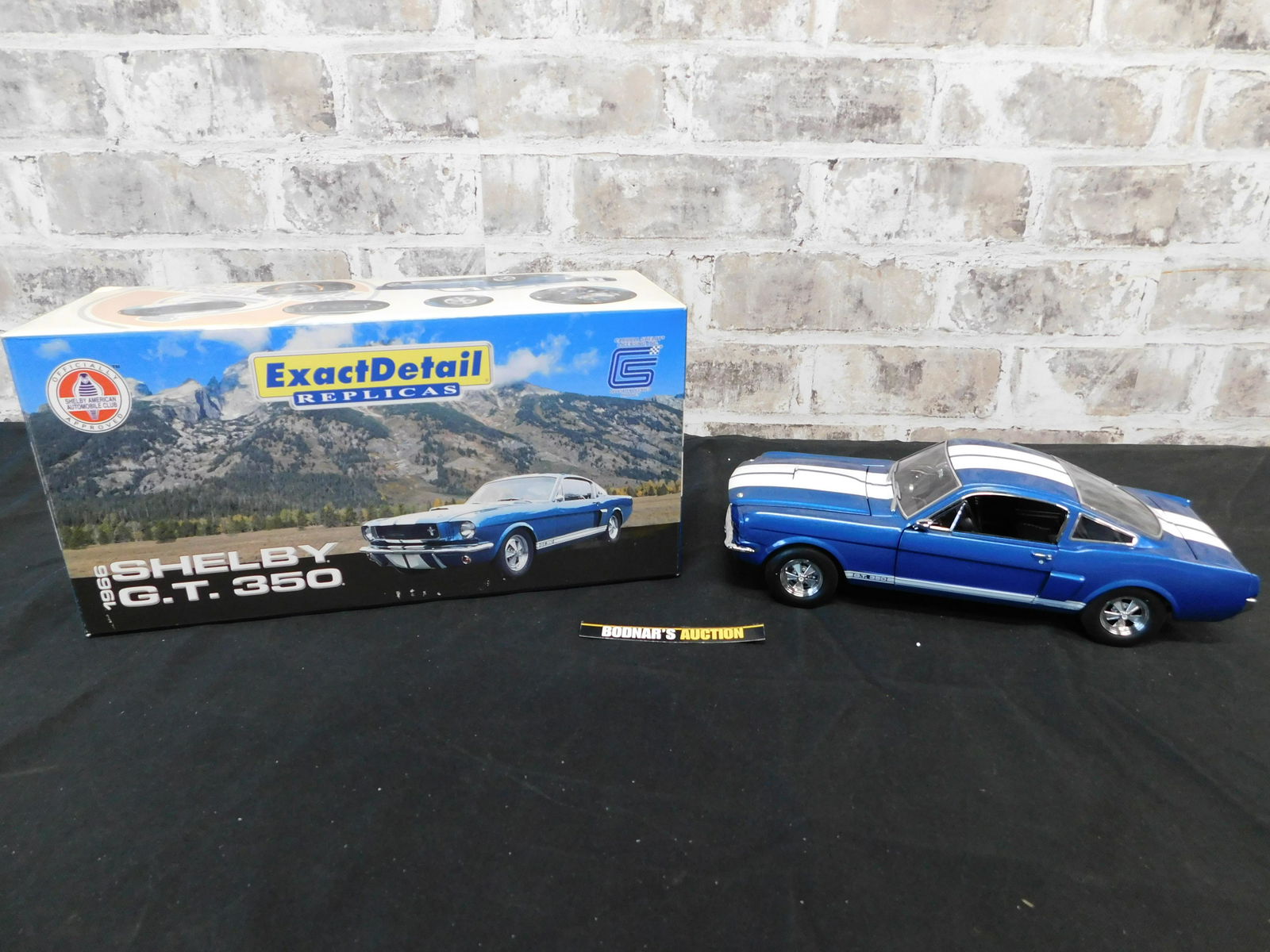 1966 Shelby G.T. 350 - Exact Detail Replicas: Exact Detail Replicas - 1966 Shelby G.T. 350 - 1:18 Scale Limited Edition Die-Cast. You are bidding at a live sale, please read the terms and conditions. We are offering contact-less pick ups at our S