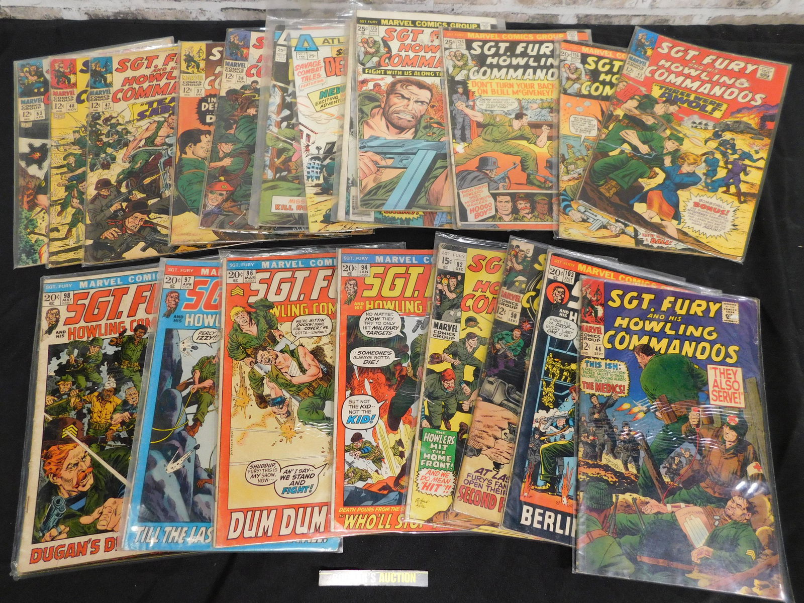 Short Box of Comics including Sgt. Fury and Swamp Thing (1 of 4)