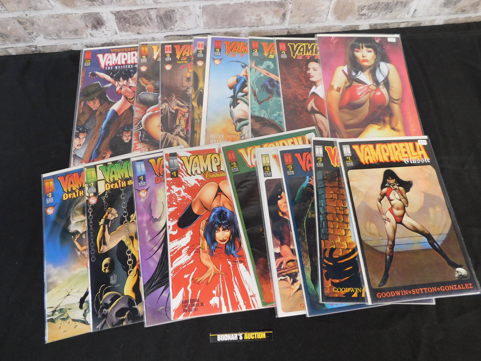 Short Box of Comics including 1990's Vampirella and (1 of 4)