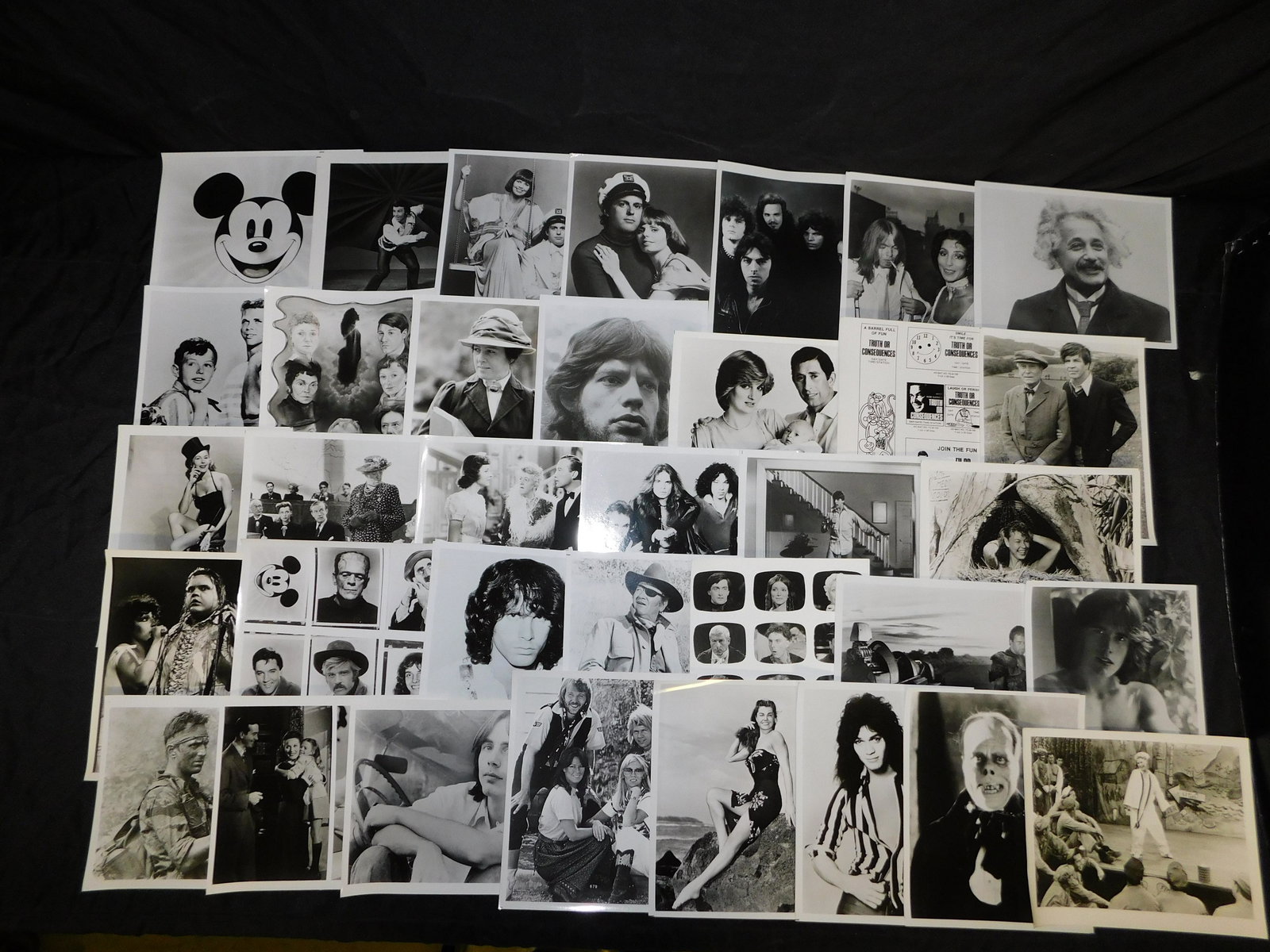 Original Photographs of Various Actors and More - Lot: Lot of 50 Original Vintage Photographs of Actors, Athletes, Mickey Mouse and more taken by photographer Gustavo Parras. Some Duplicates. This sale will be broadcast live on sale day with an auctioneer