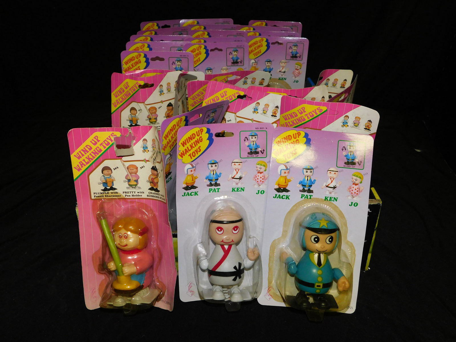 Group Lot of Wind Up Walking Toys: Group Lot of Wind Up Walking Toys. Approx. 29 Pieces. Vintage Barn Find. New Old Stock. This sale will be broadcast live on sale day with an auctioneer and caller calling full descriptions of each lot