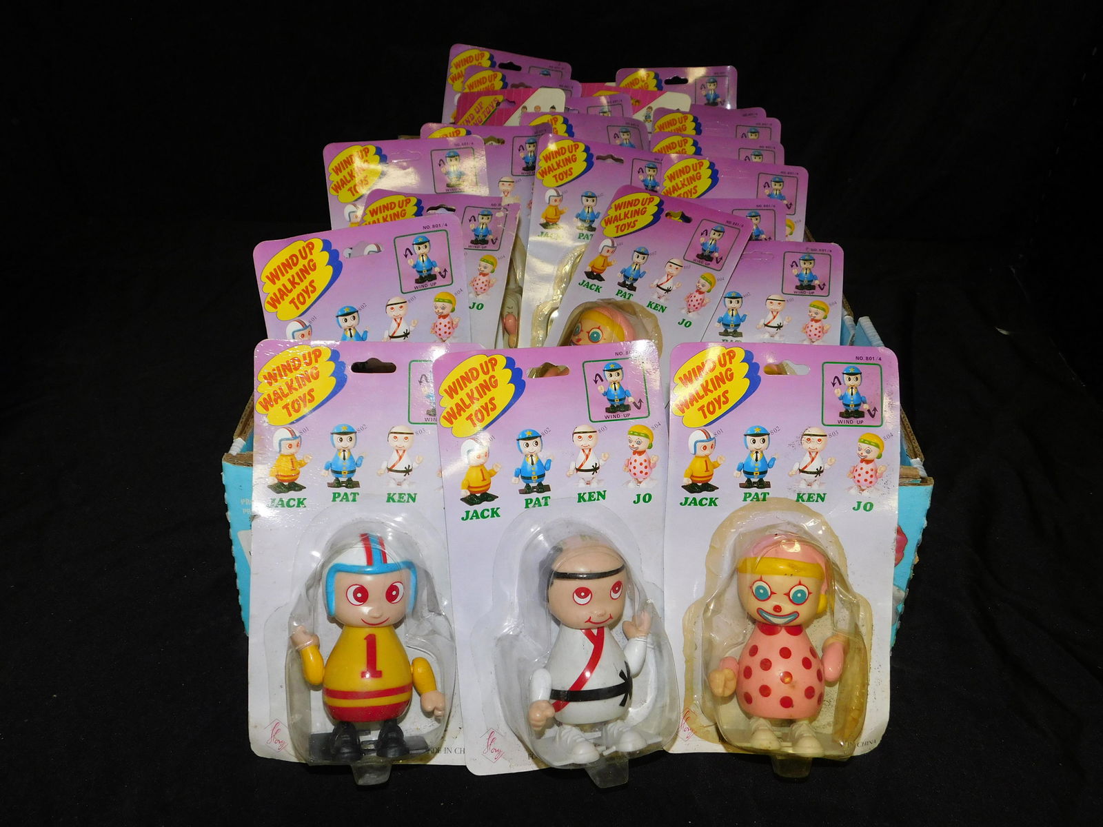 Group Lot of Wind Up Walking Toys: Group Lot of Wind Up Walking Toys. Approx. 24 Pieces. Vintage Barn Find. New Old Stock. This sale will be broadcast live on sale day with an auctioneer and caller calling full descriptions of each lot