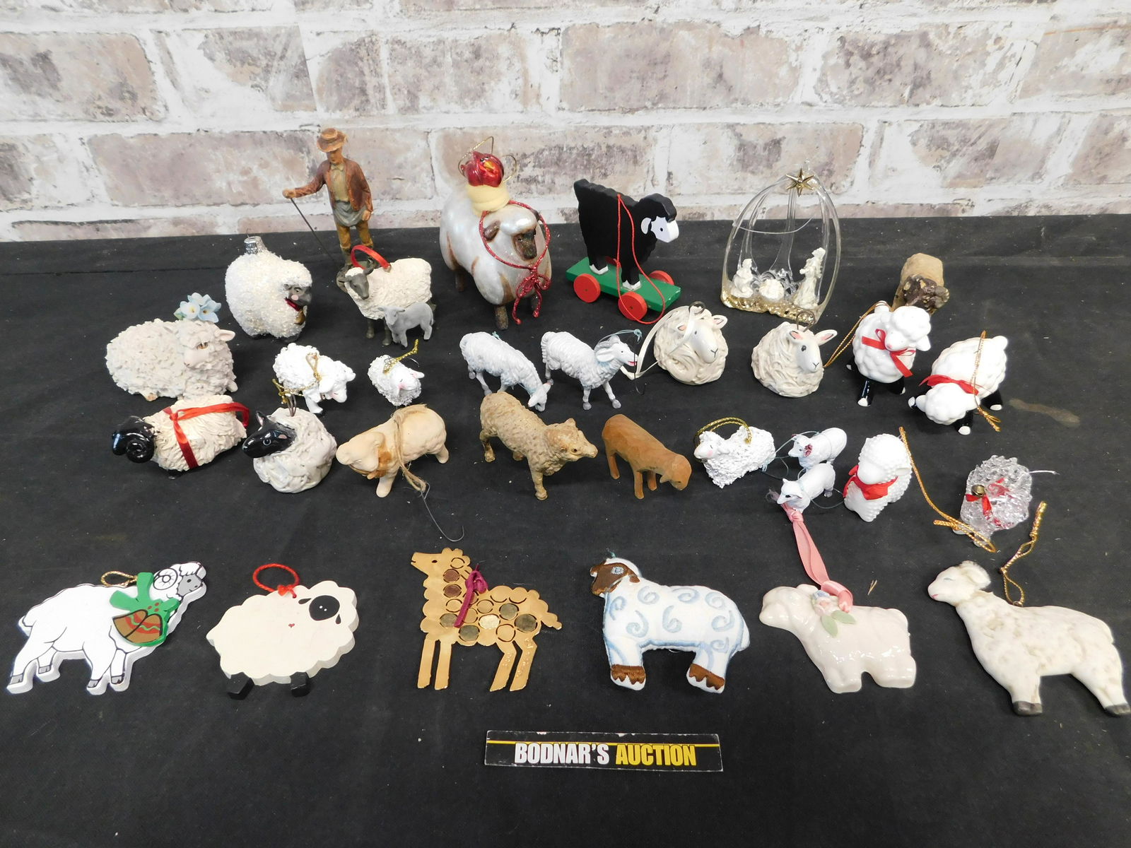 Lot of Sheep Christmas Ornaments (1 of 6)
