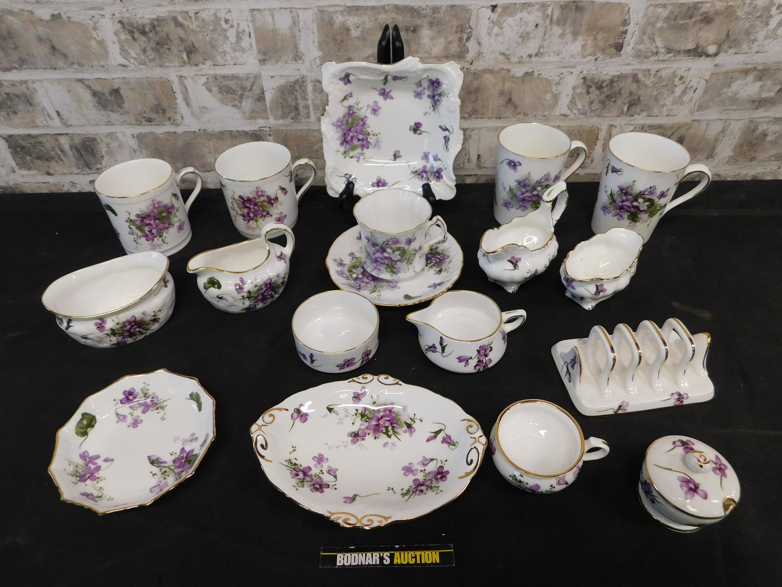 Lot of Victorian Violets by Hammersley China Pieces (1 of 7)