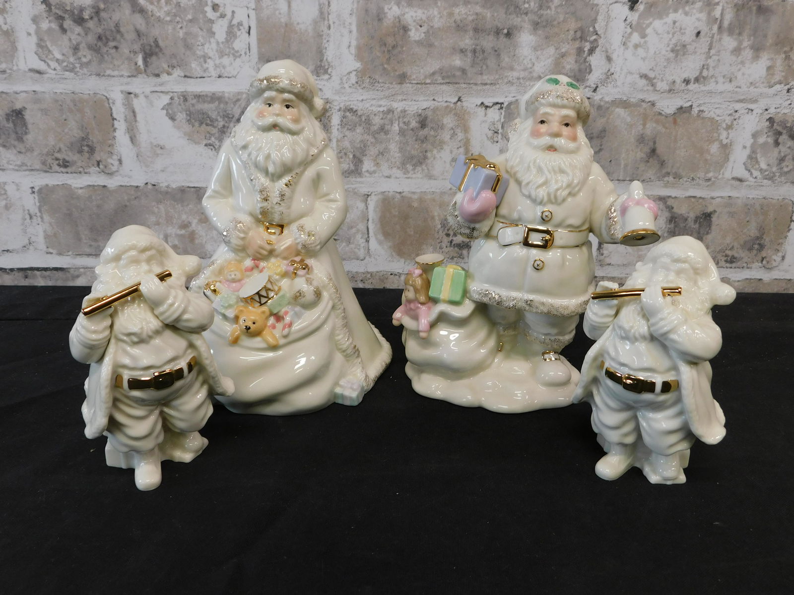 Lot of 4 Lenox Santa Claus Figurines (1 of 4)