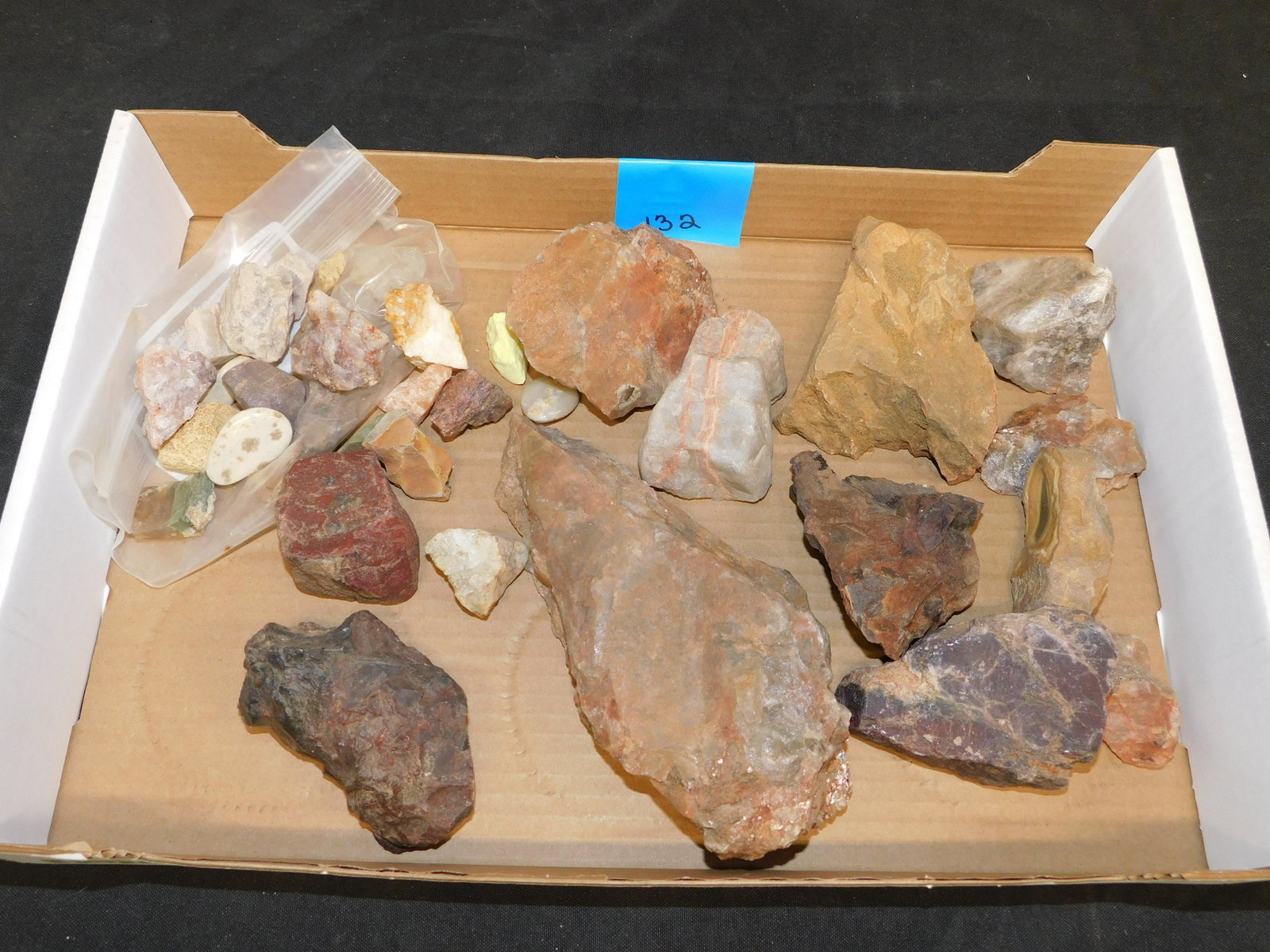 Large Lot of Mineral Rocks: Large Lot of Mineral Rocks. This sale will be broadcast live on sale day with an auctioneer and caller calling full descriptions of each lot being sold, as well as video feed of each lot. All items MU