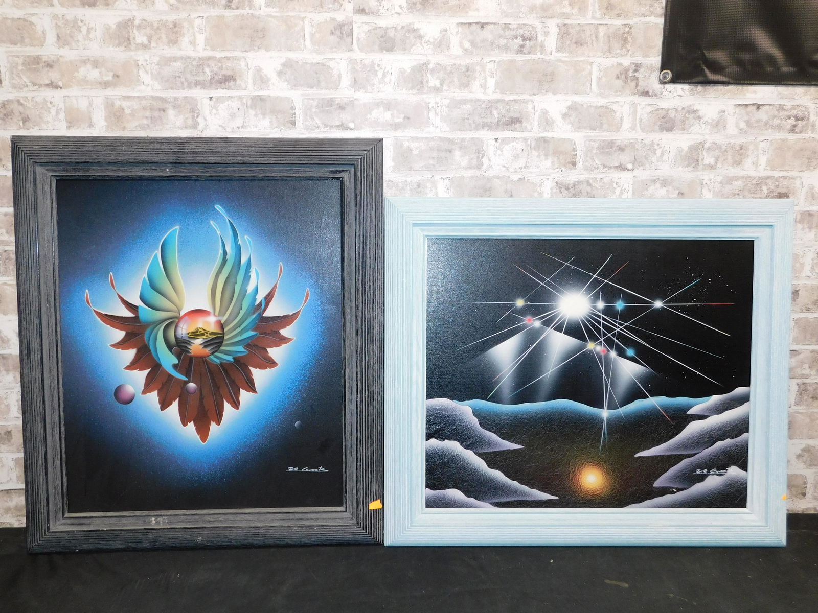 Lot of 2 De Grootz Mid Century Modern Framed Prints on (1 of 6)