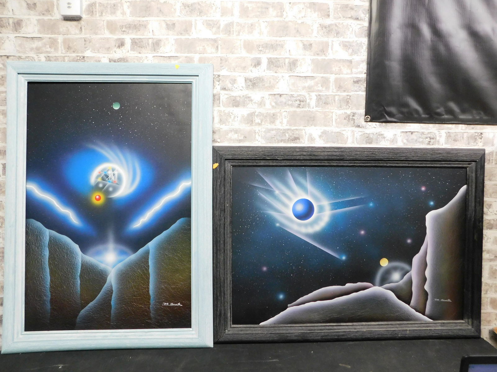 Lot of 2 De Grootz Mid Century Modern Framed Prints on (1 of 5)