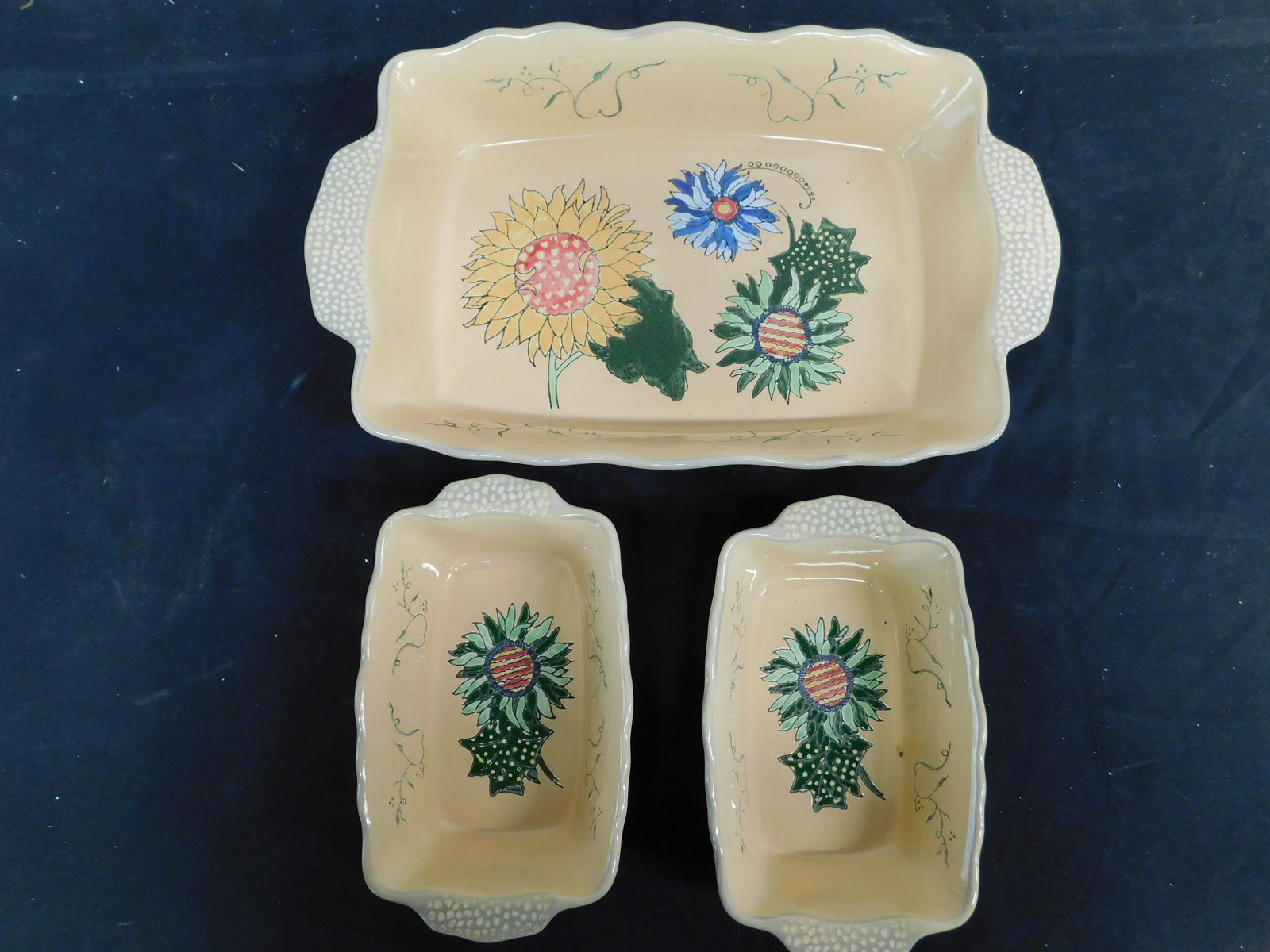 Set of 3 Blue Jean Chef Baking Dishes (1 of 4)