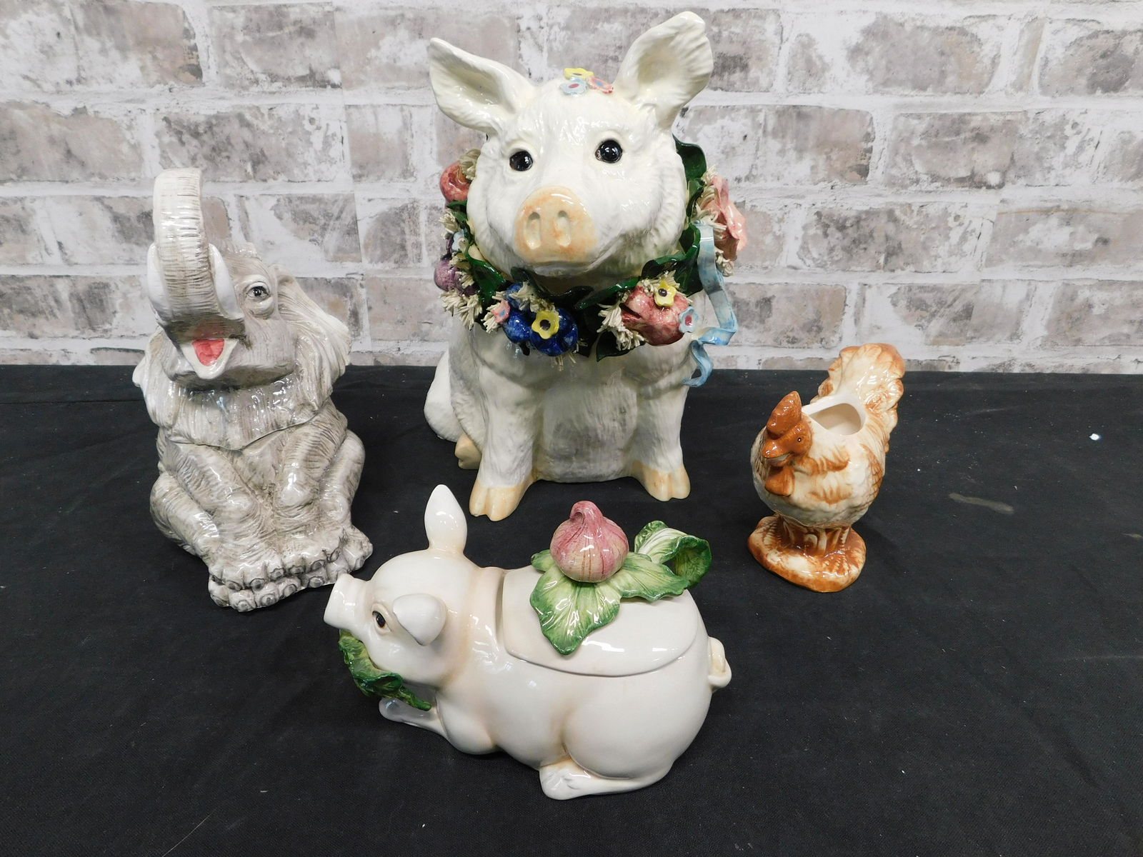 Lot of 4 Ceramic Animals including Fitz & Floyd (1 of 6)
