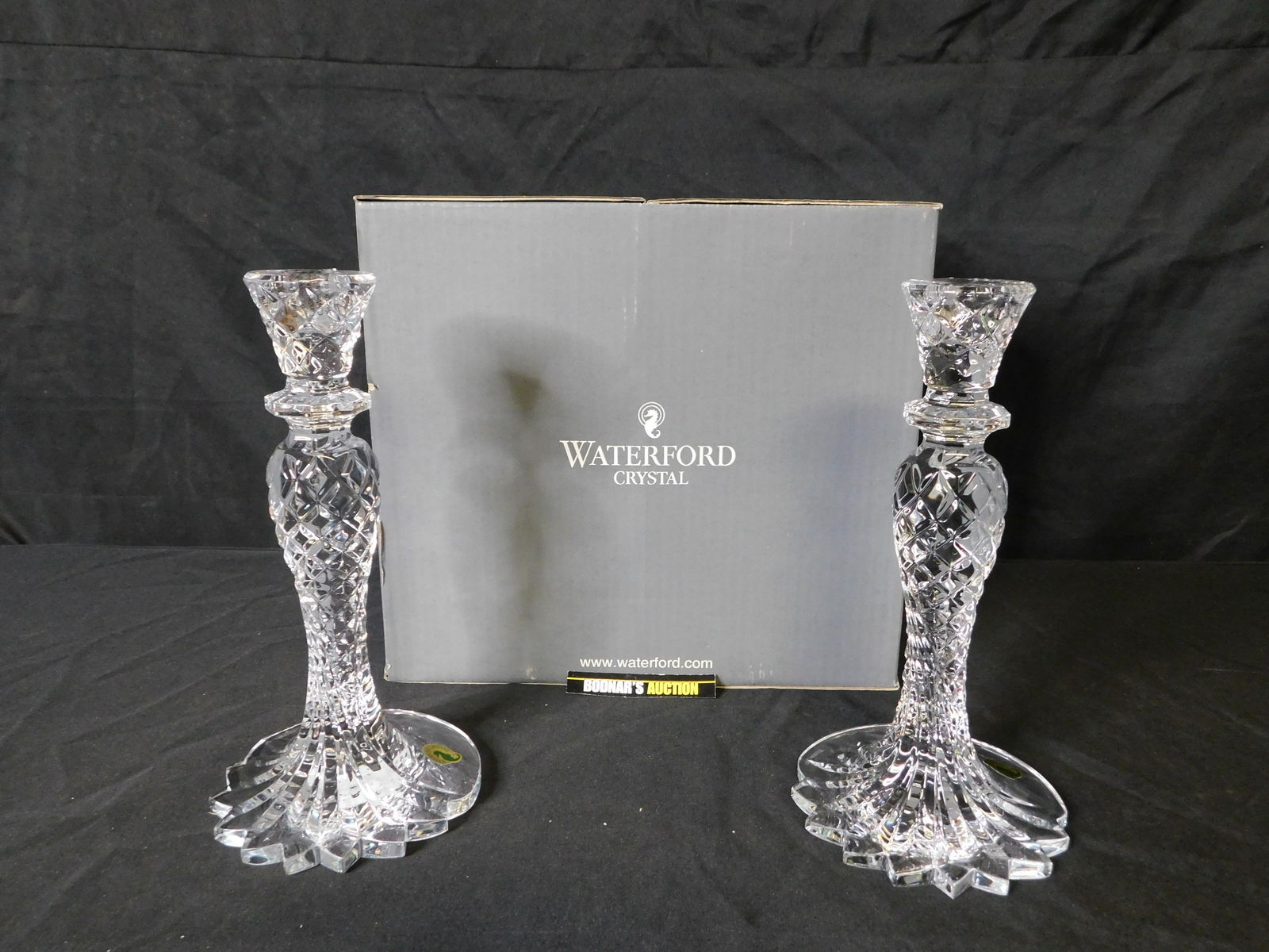 Pair of Waterford Crystal Sea Jewel Candlesticks (1 of 5)