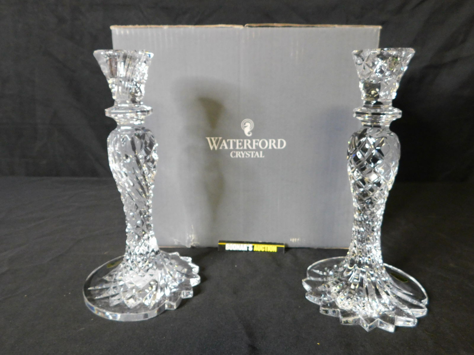 Pair of Waterford Crystal Sea Jewel Candlesticks (1 of 4)
