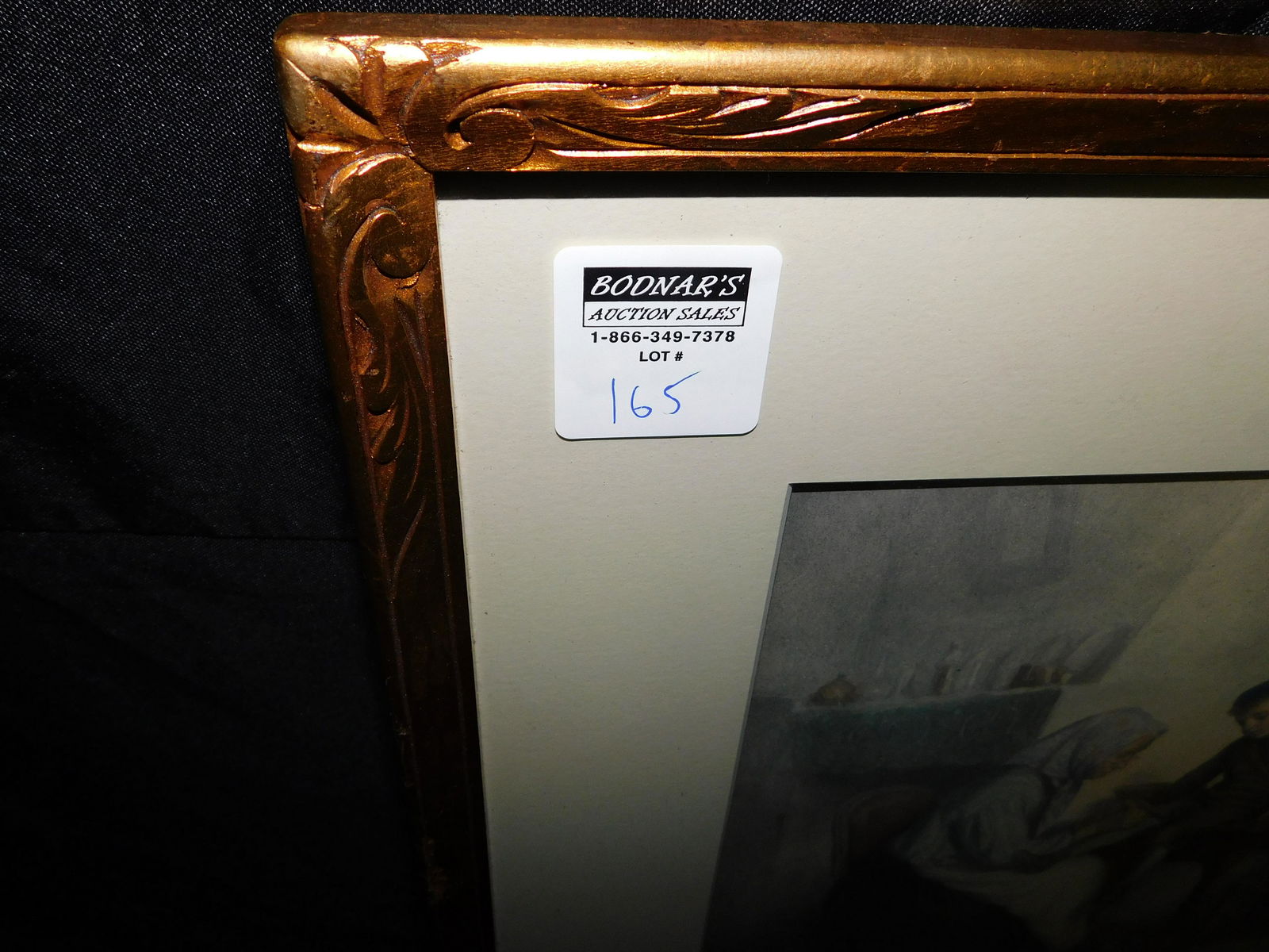 Hand Colored and Watercolor Drawing of Woman with Boy (1 of 6)