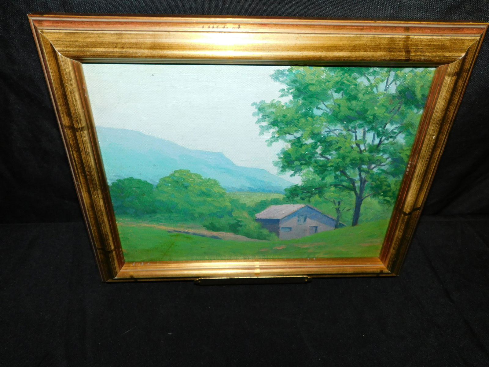 Oil on Canvas of a Poppy Fields on a Mountain (1 of 5)