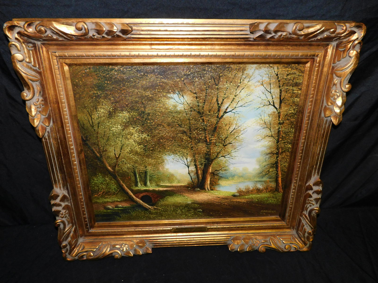 20th Century Oil on Canvas - Landscape Painting (1 of 5)
