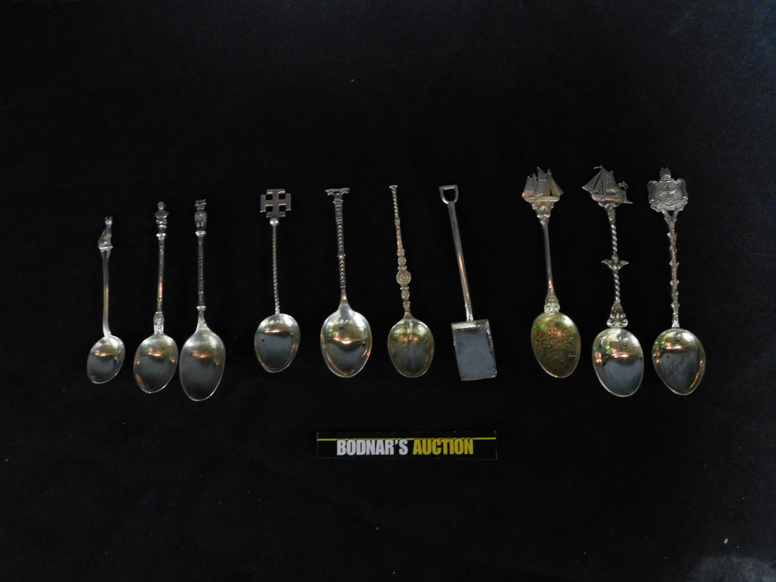 Lot of 10 Sterling Silver Figural Spoons (1 of 9)
