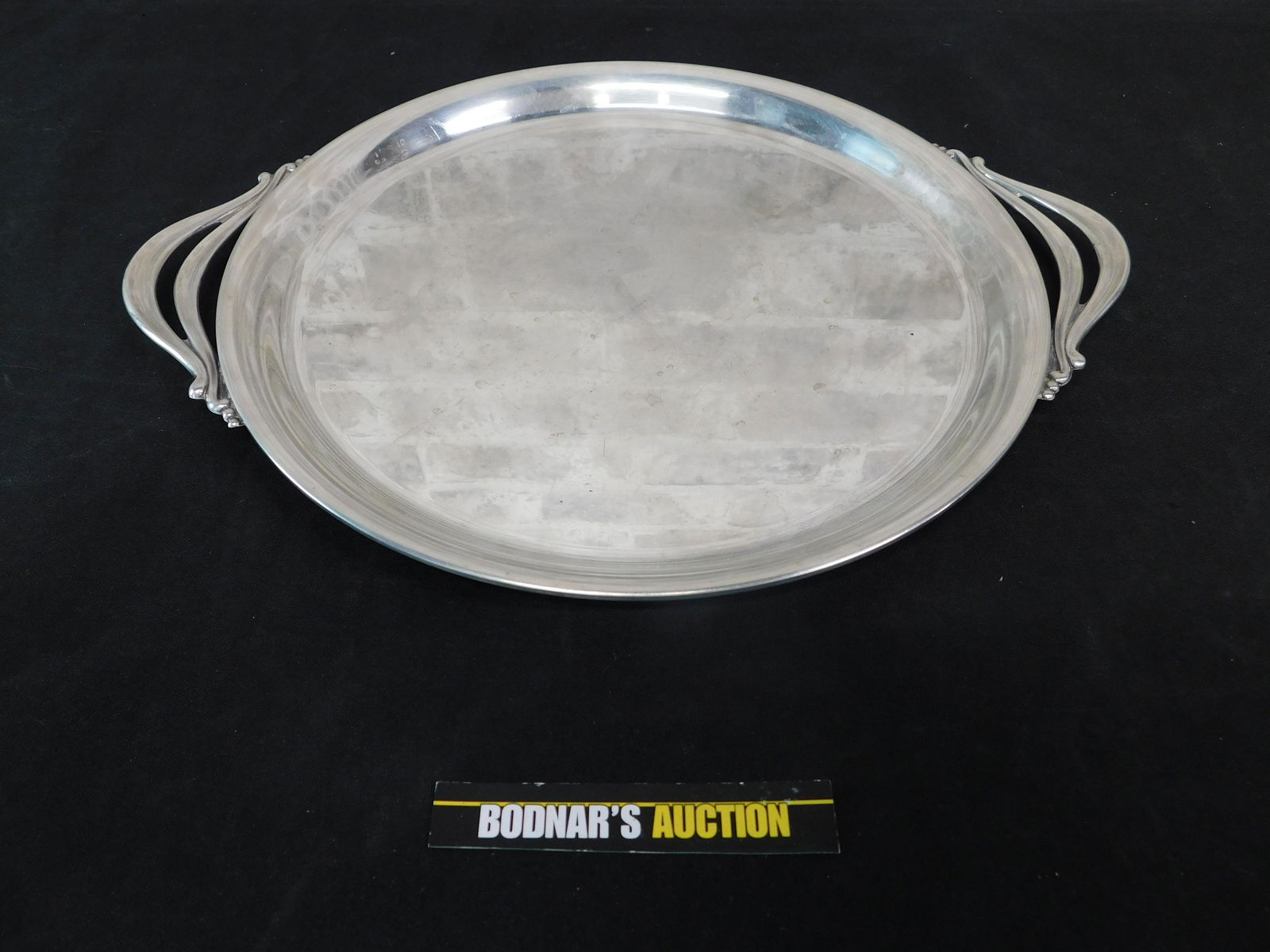 Silver Double Handled Serving Tray (1 of 6)