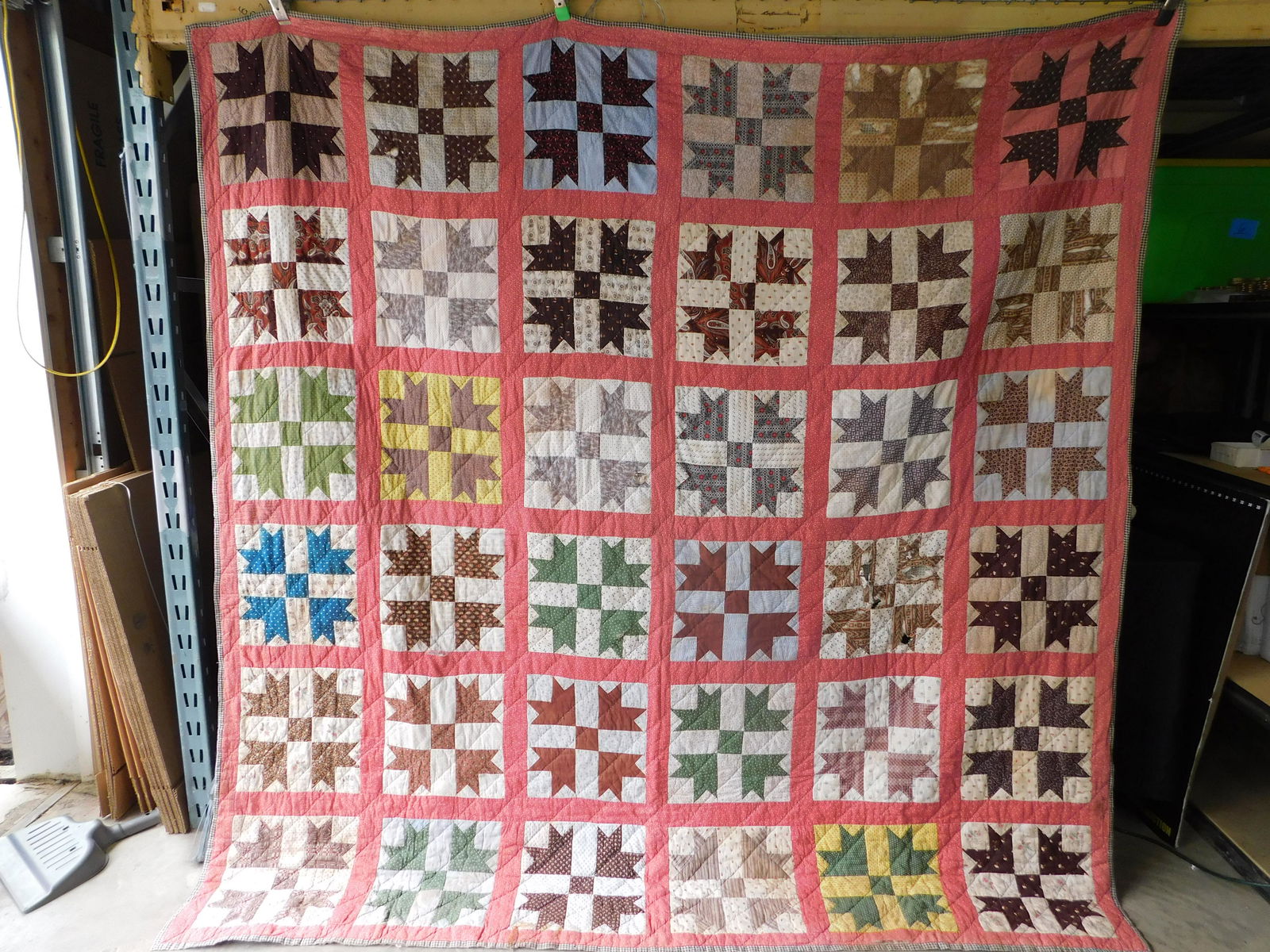 Circa 1890's Bear Paw Quilt (1 of 11)