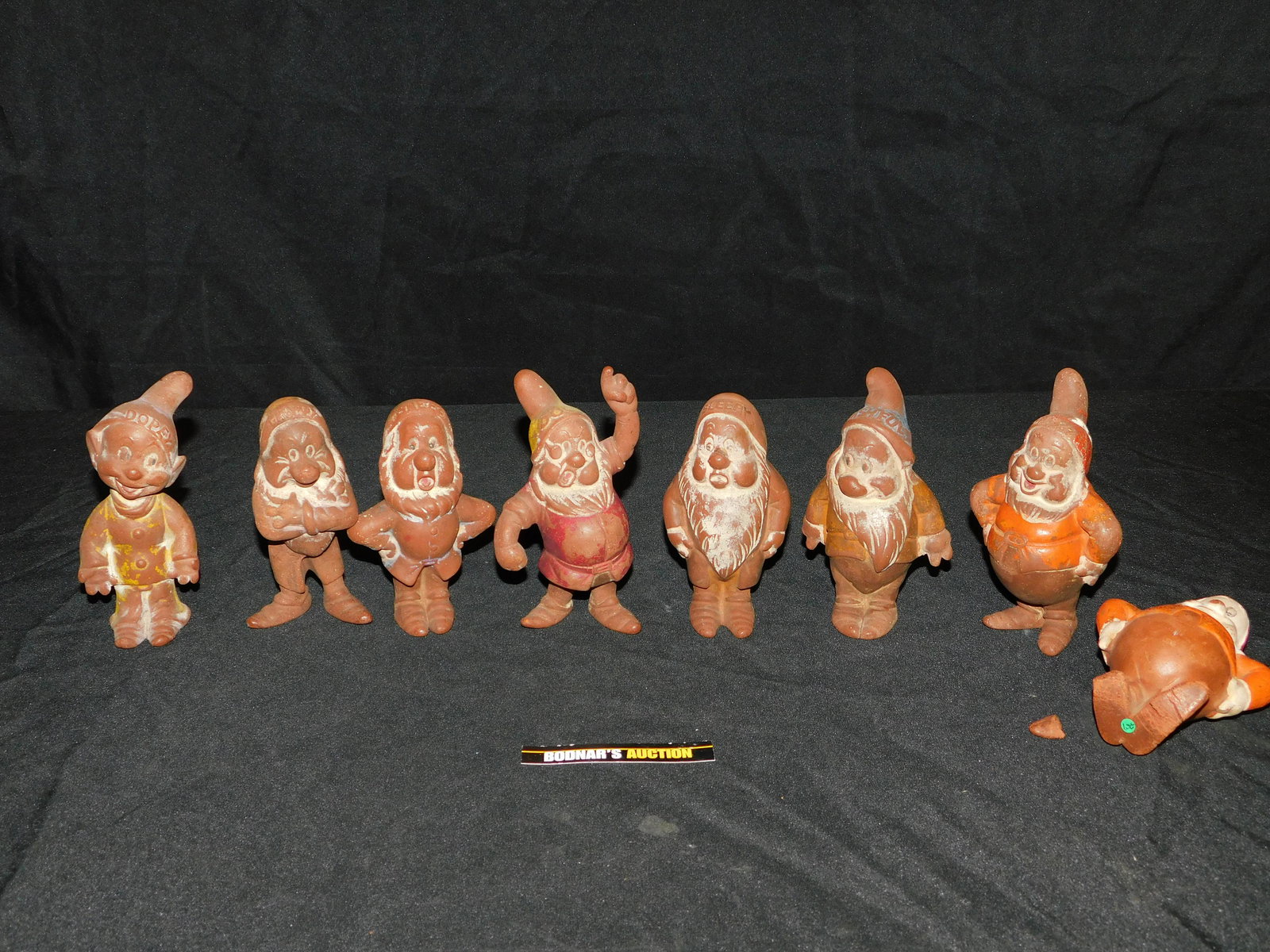 Lot of 8 Seiberling Rubber/Latex Vintage Seven Dwarfs (1 of 5)