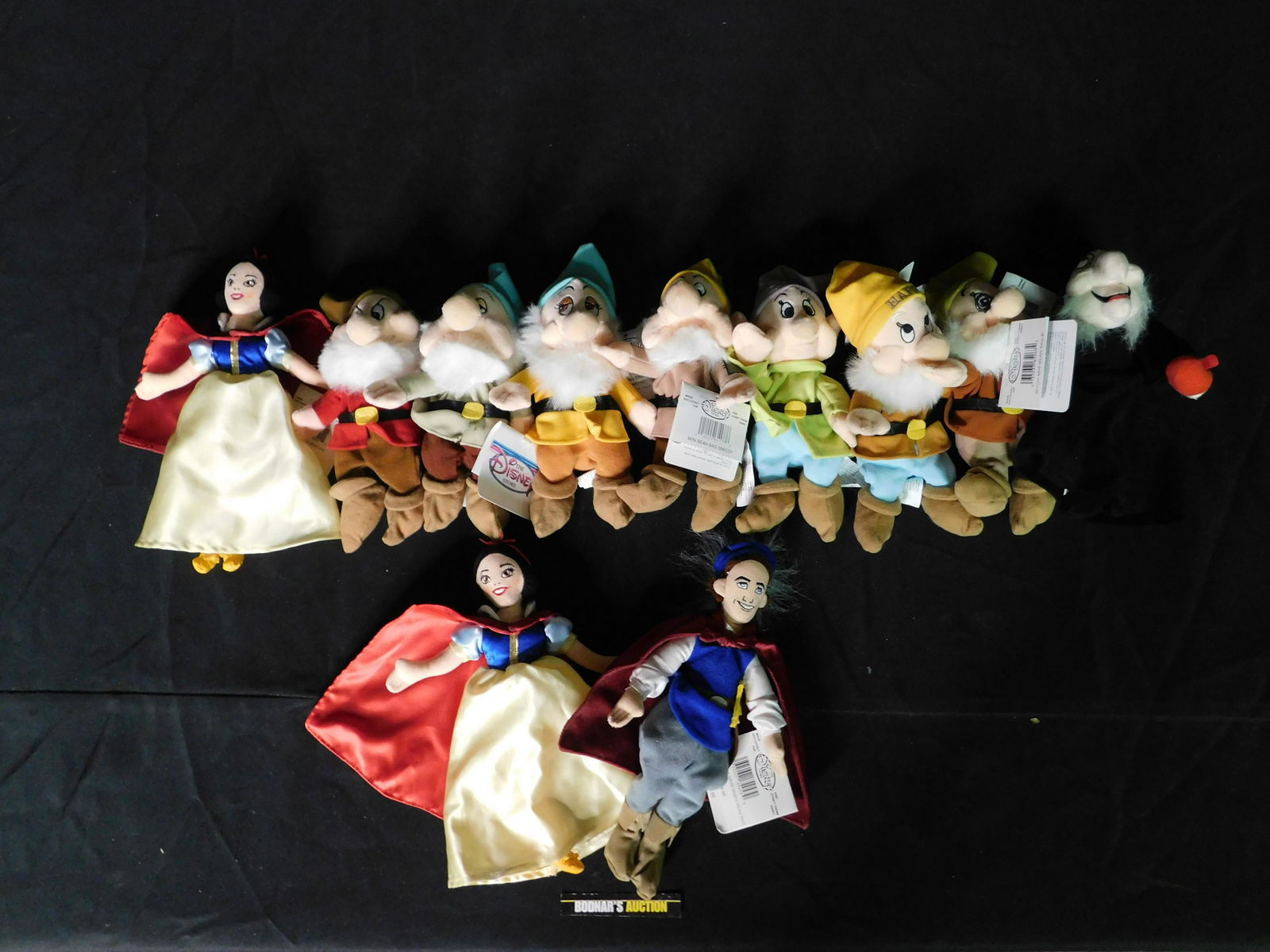 Lot of Disney Store Snow White and The Seven Dwarfs: Lot of Disney Store Snow White and The Seven Dwarfs Bean Bag Plush. All with Tags attached. This sale is an in-house shipping sale on most items with a $10.00 per lot packing/handling fee. Please read