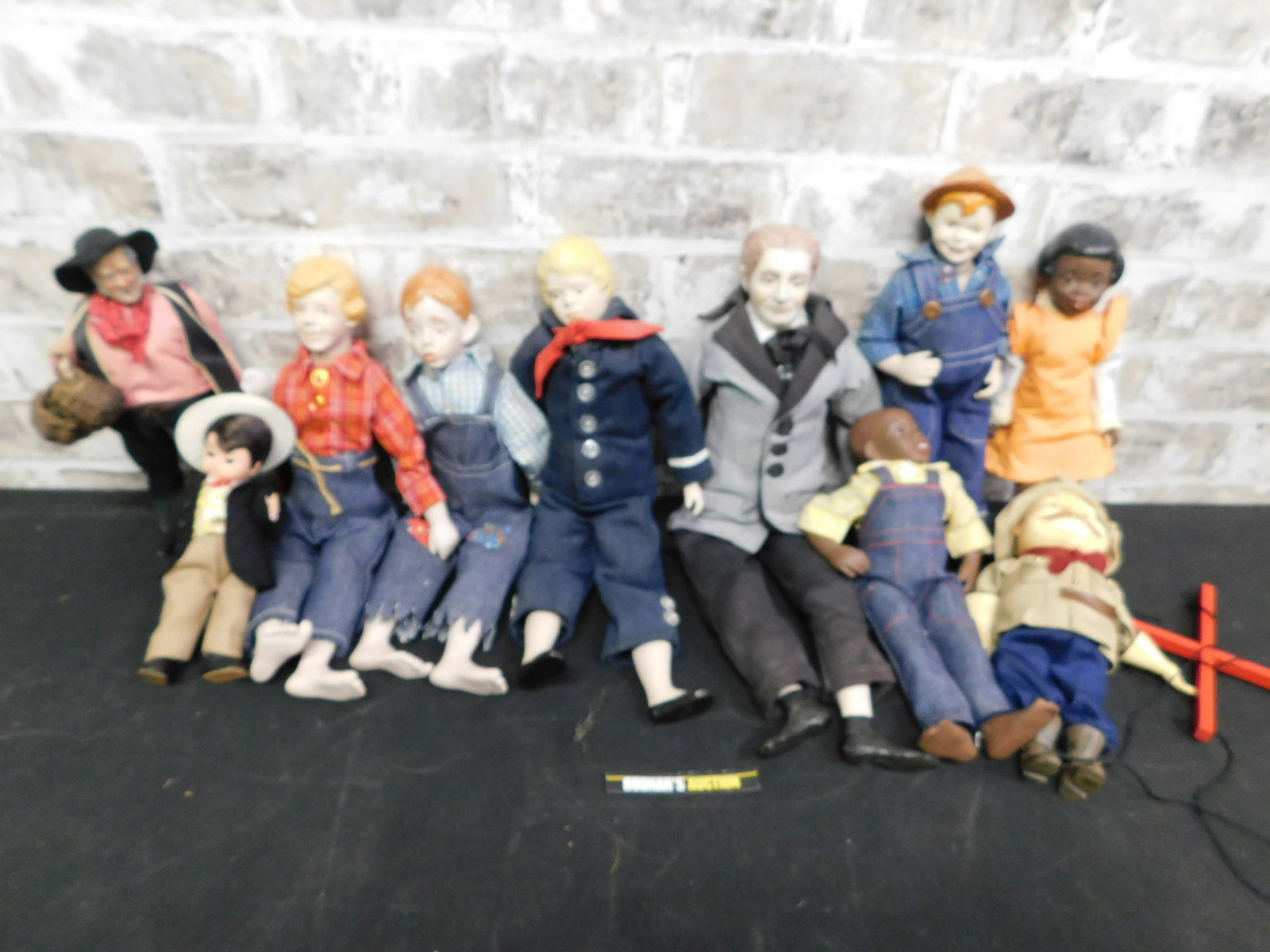 Mixed Lot of Dolls including Marionette Puppet of Teddy (1 of 5)