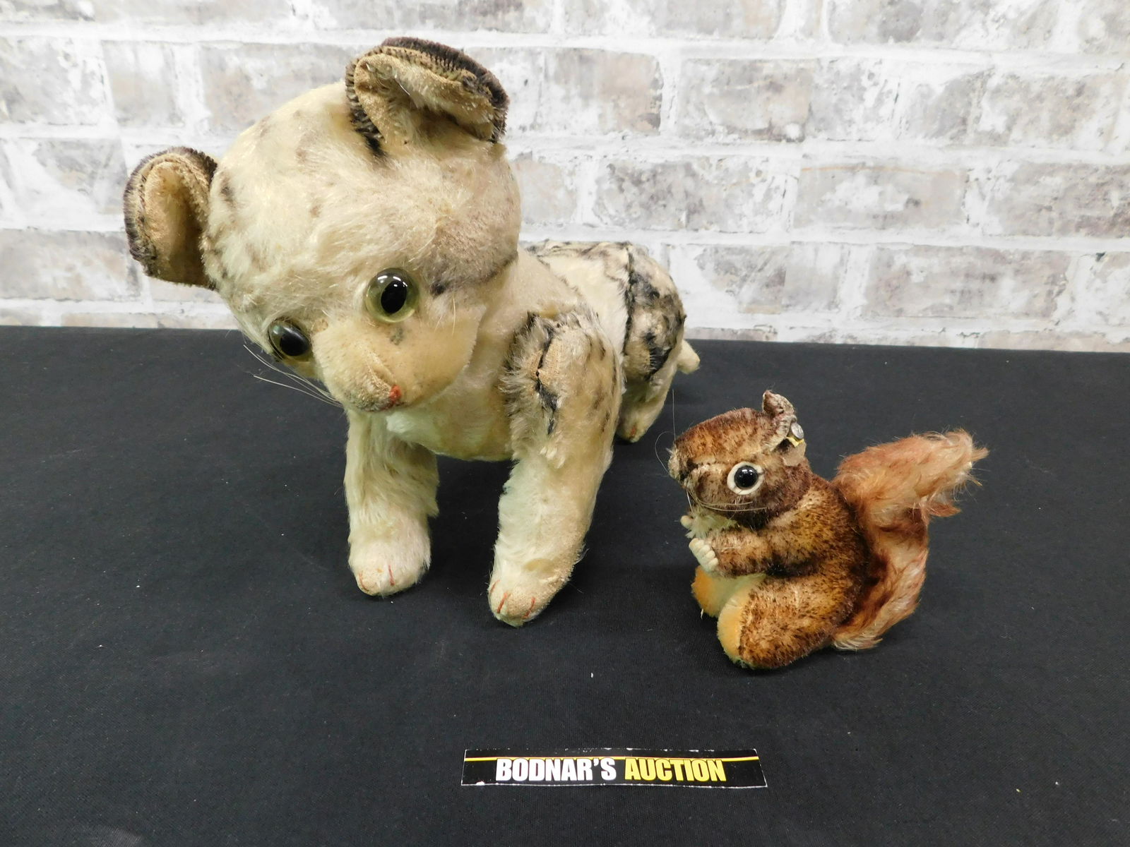 Vintage Steiff Chipmunk and Mohair Cat Lot (1 of 9)