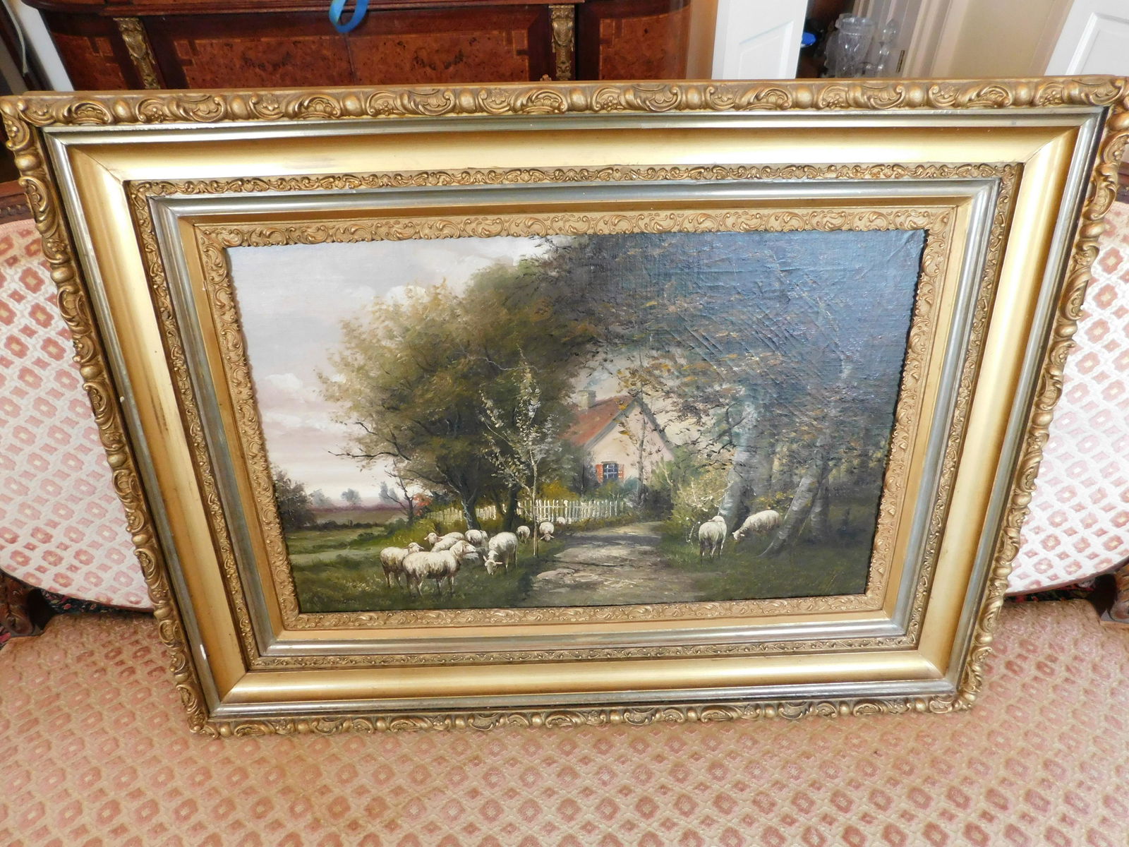 Oil on Canvas Cottage Scene - Melrose (1 of 5)