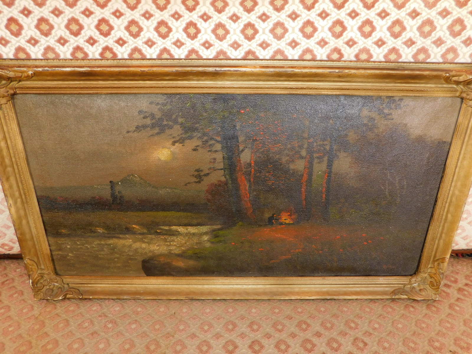 Oil on Canvas Lake Scene - Murray (1 of 4)