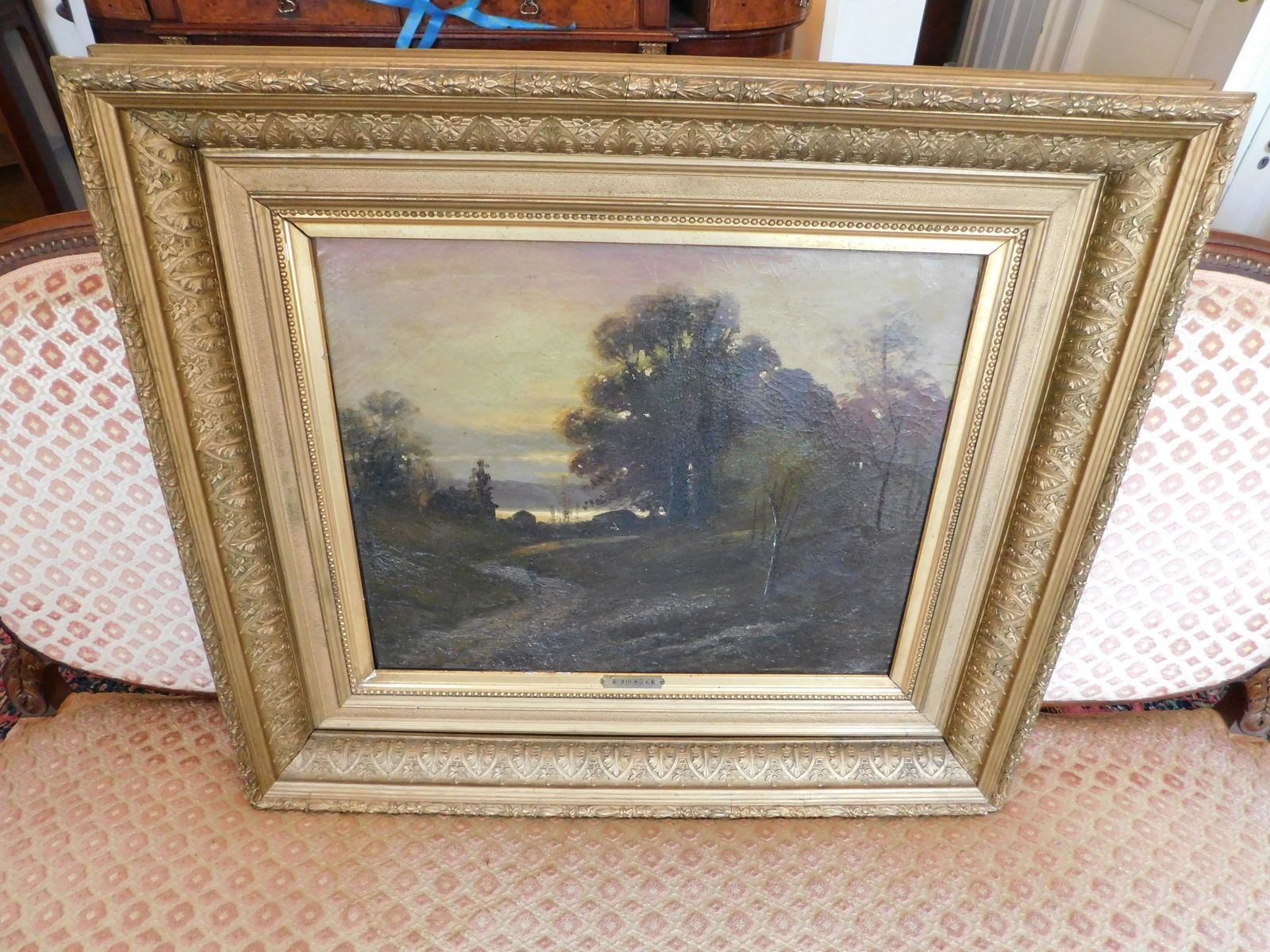 Oil on Canvas Forest Scene - Foster (1 of 5)