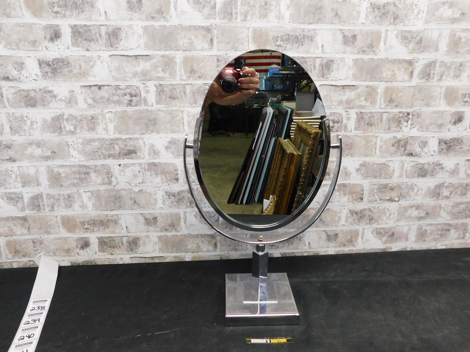 Mid Century Modern Double Sided Vanity Mirror (1 of 3)