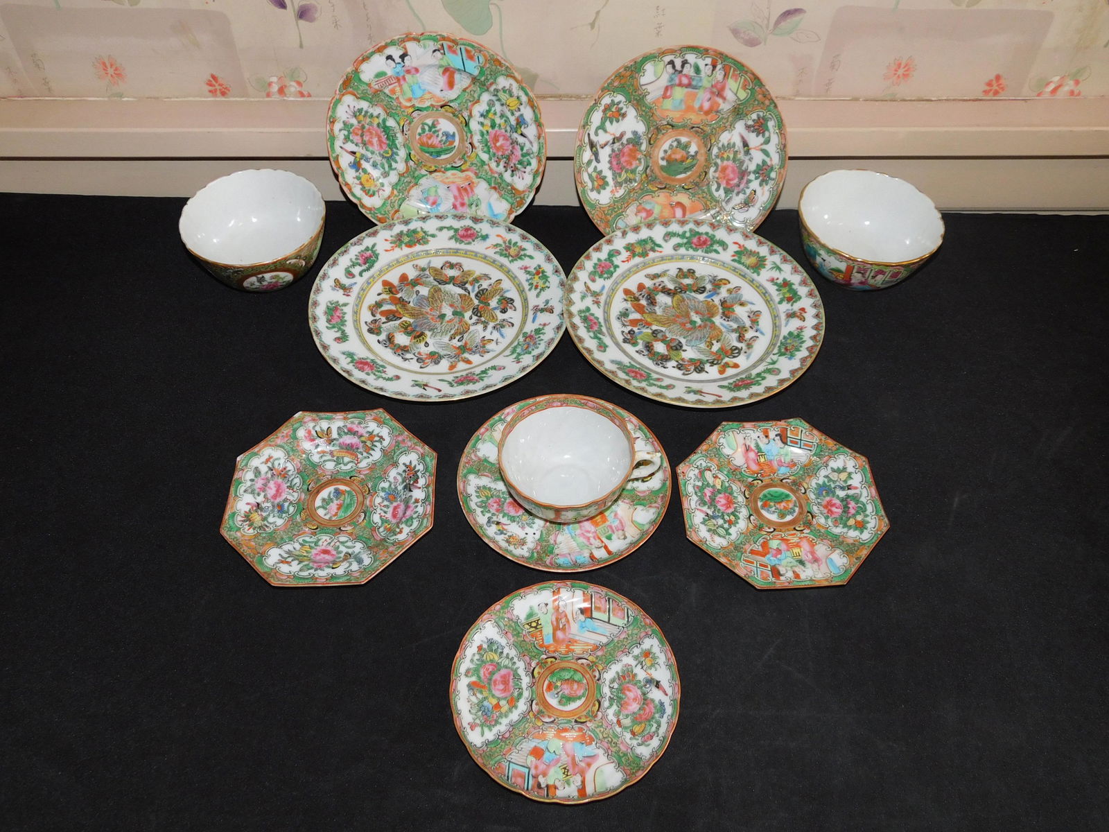 Lot of Rose Medallion Plates, Bowls, Teacup (1 of 6)